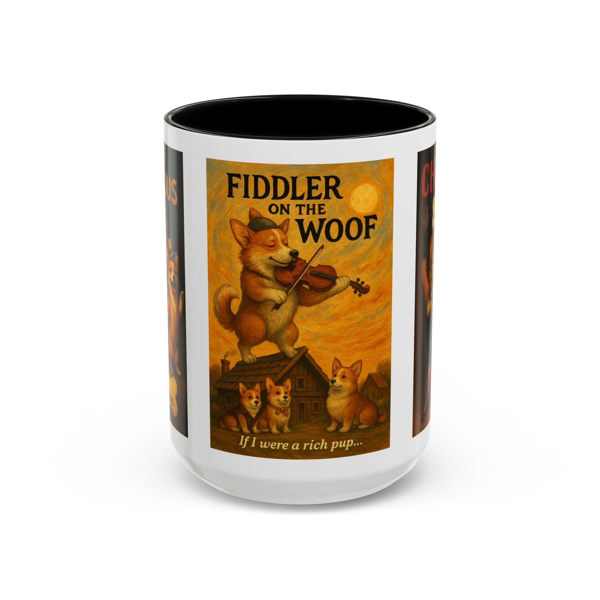Broadway Dog Parody Mug – Funny Chicago, Fiddler & A Chorus Line Musical Gift