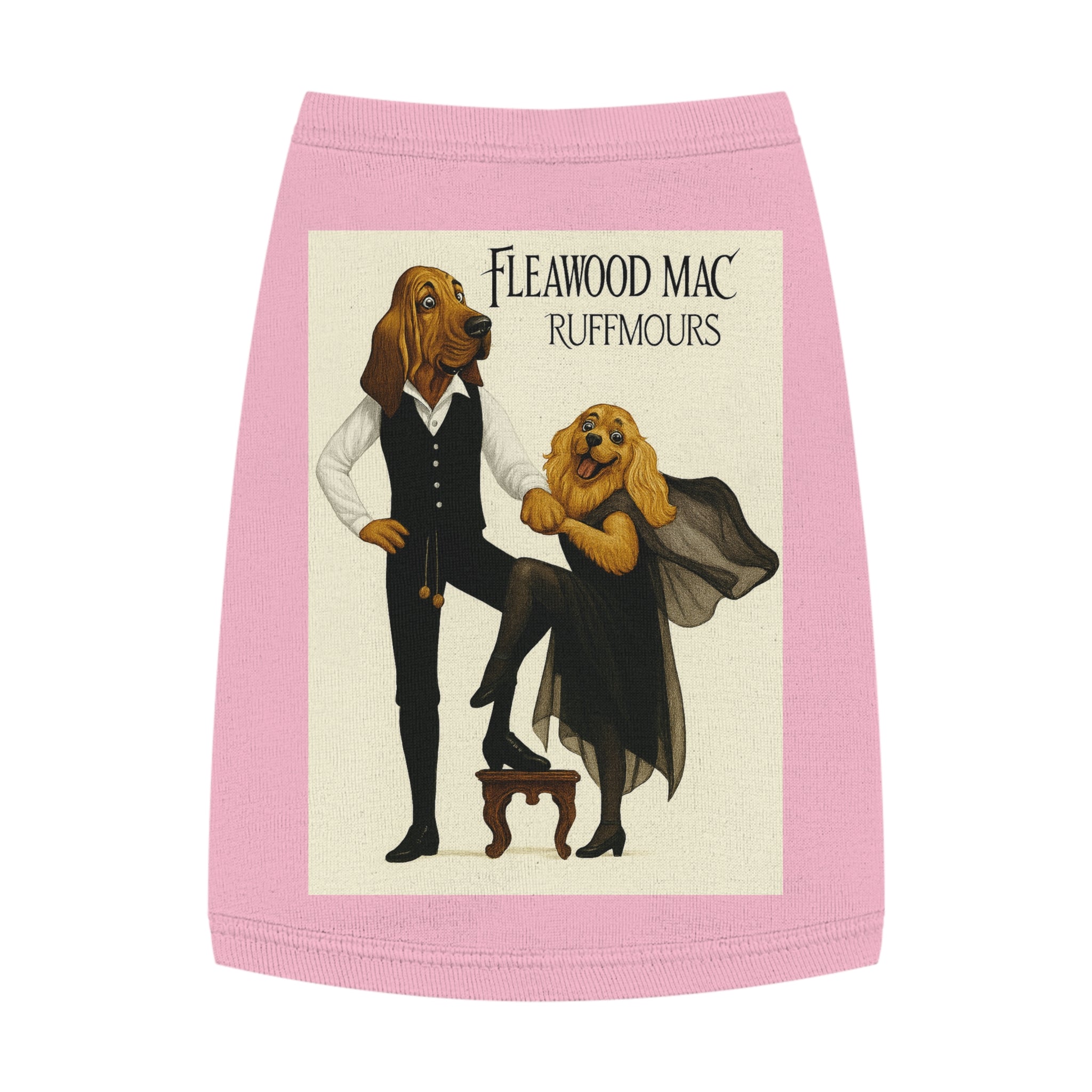 Fleetwoof Mac Ruffmours Pet Tank Top -- Funny Fleetwood Mac Parody Shirt for Dog Lovers