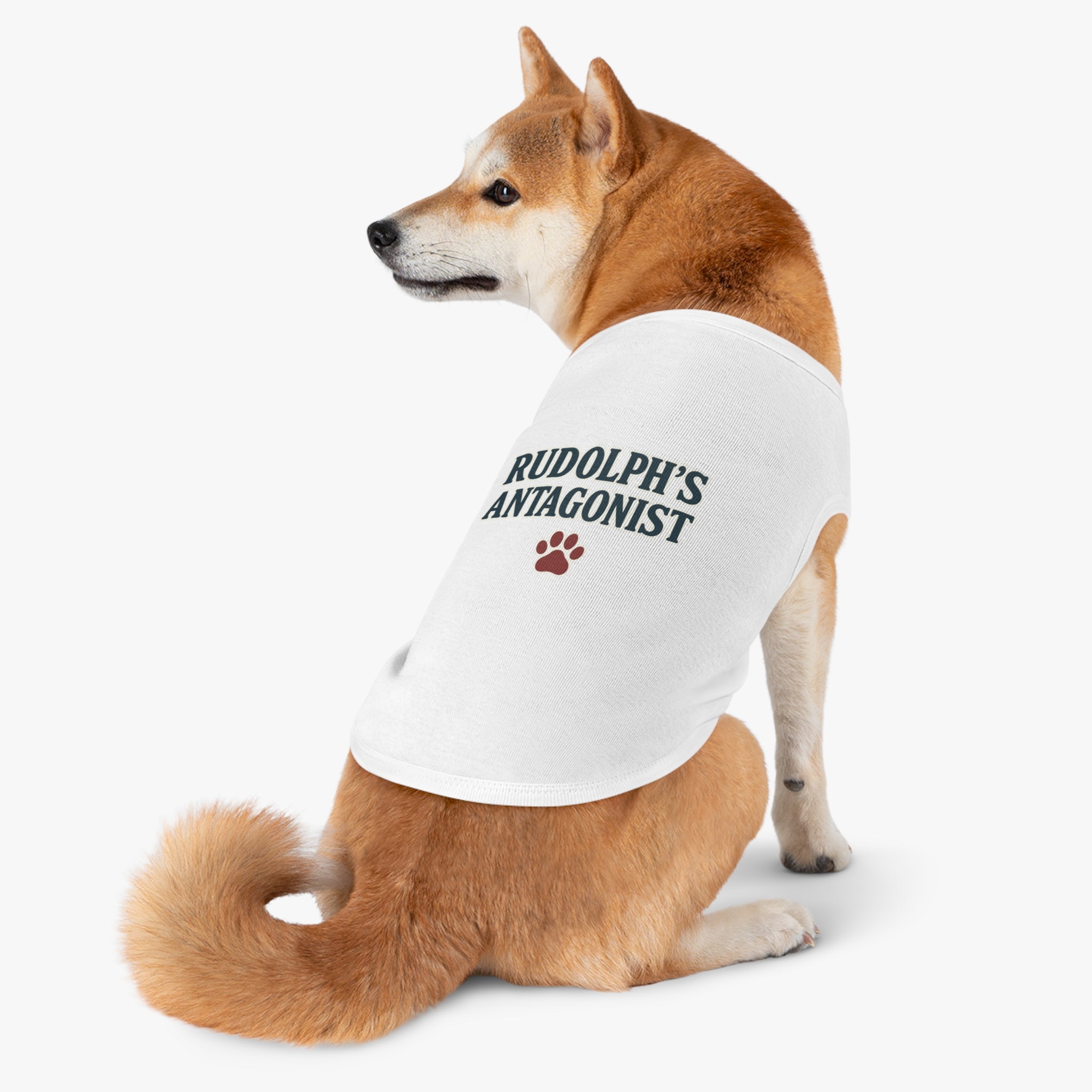 Rudolph's Antagonist Dog Tank Top -- Funny Christmas Apparel for Dogs