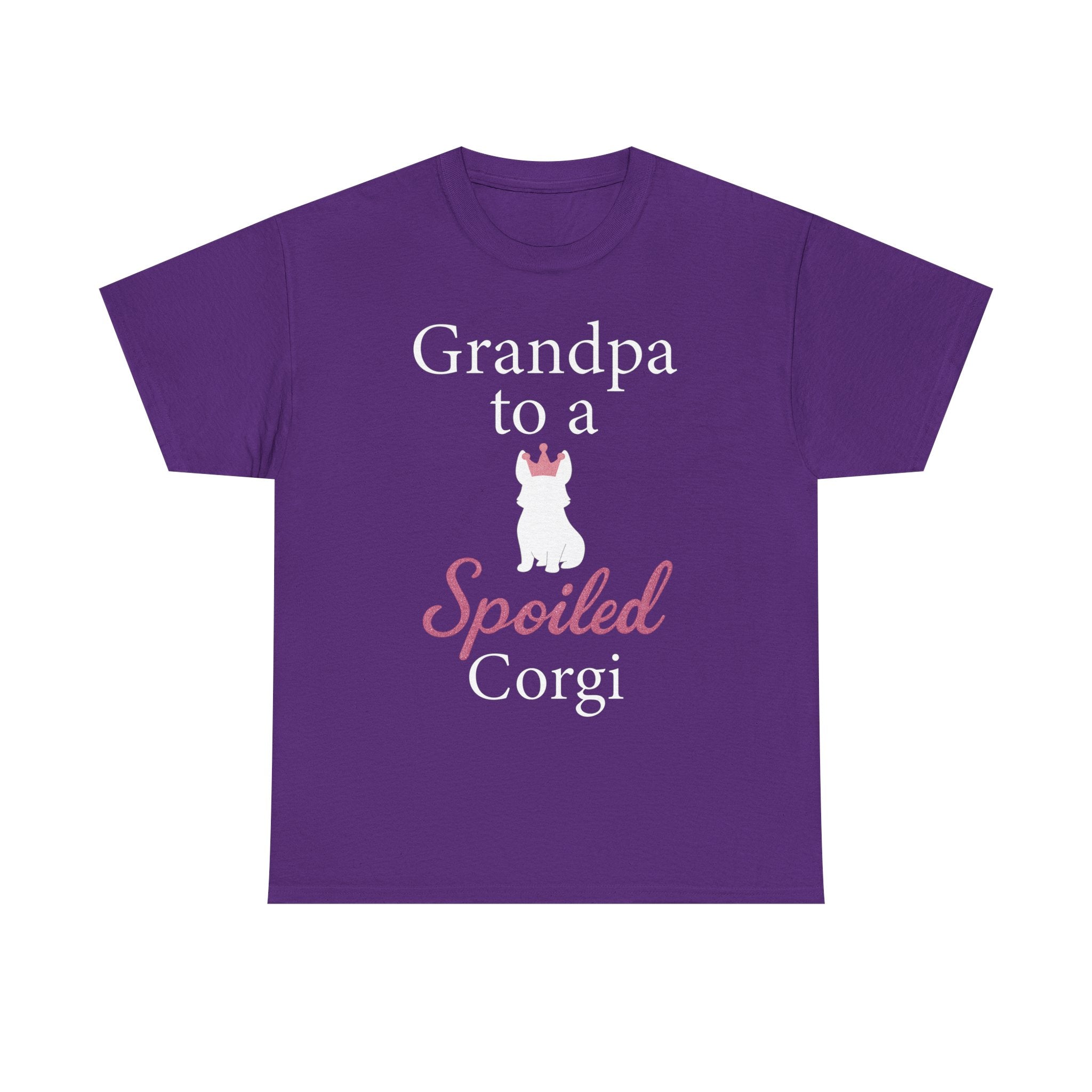Grandpa to a Spoiled Corgi T-Shirt — Funny Shirt for Dog Lovers