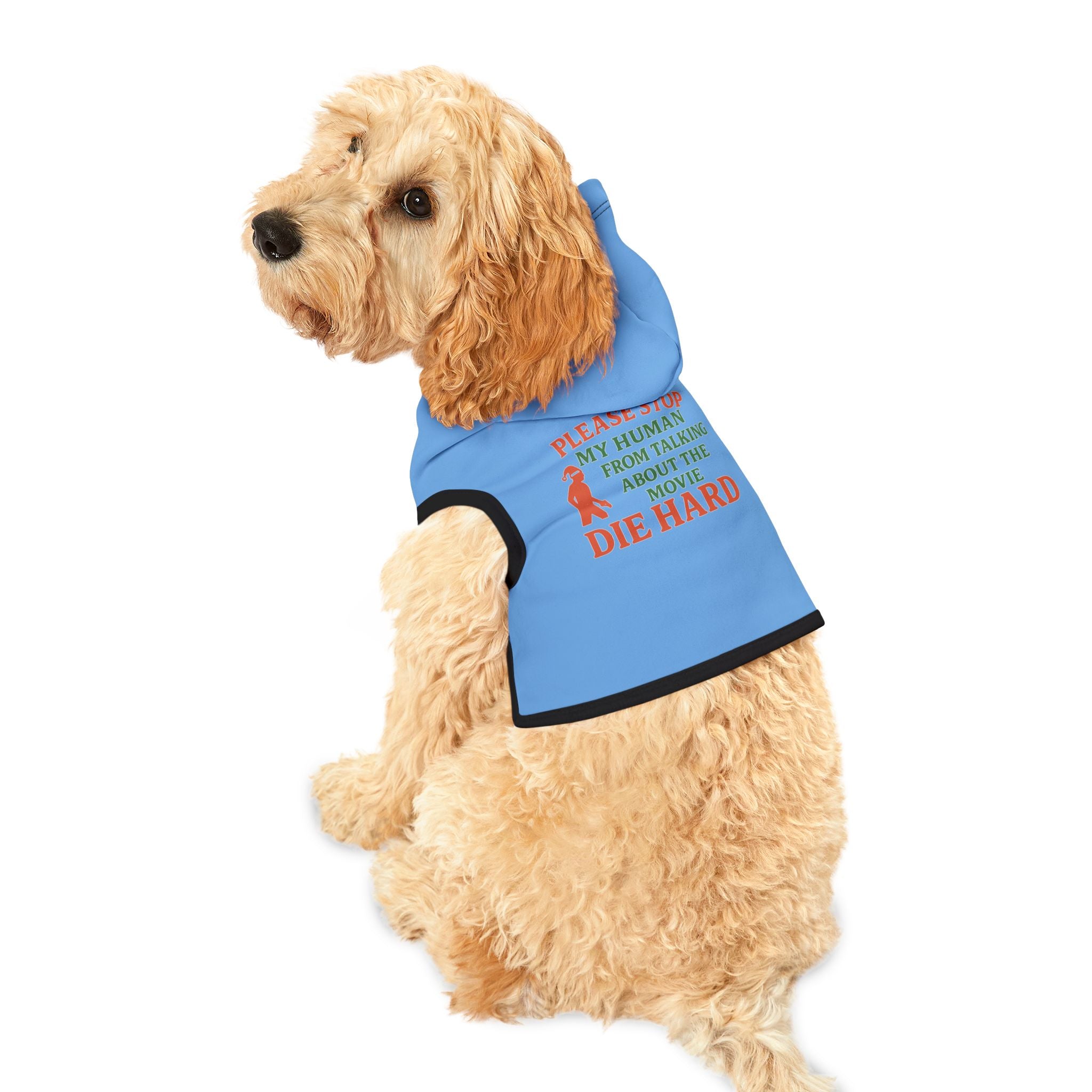Die Hard Dog Hoodie -- Funny Dog Christmas Apparel