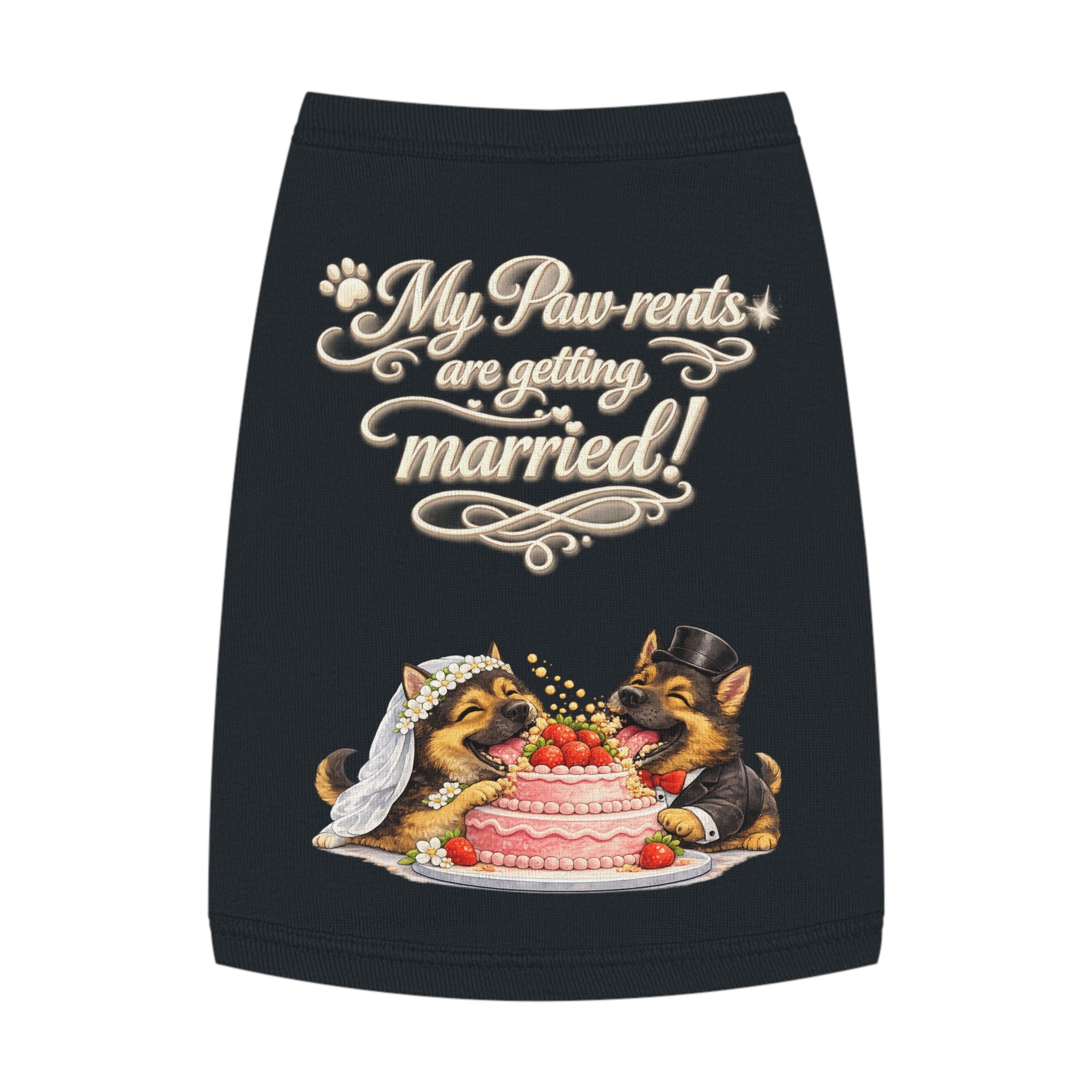 Engagement Gift for Dog Lovers -- My Pawrents Are Getting Married Dog Shirt Wedding Gift (German Shepherd)