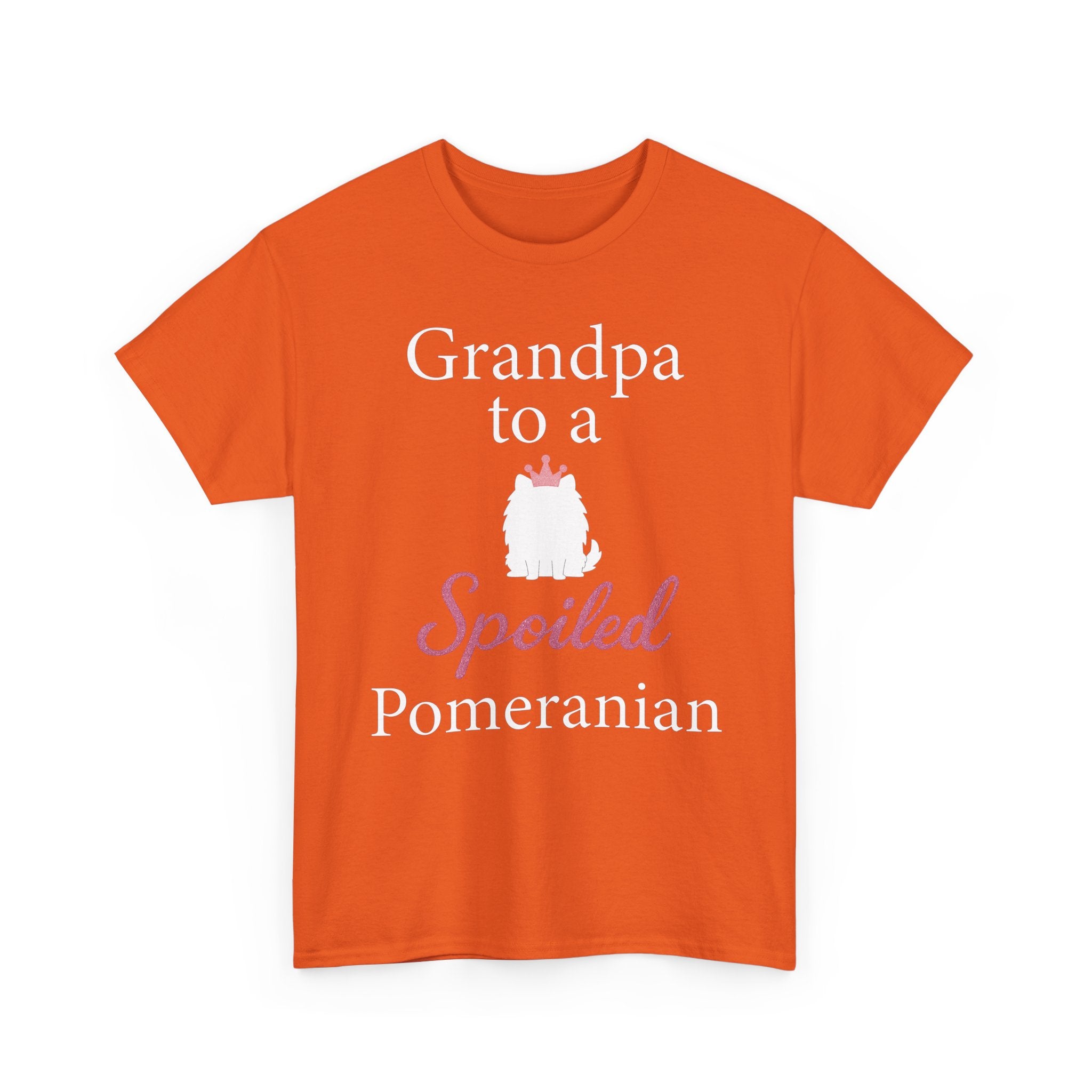 Grandpa to a Spoiled Pomeranian T-Shirt — Funny Shirt for Dog Lovers