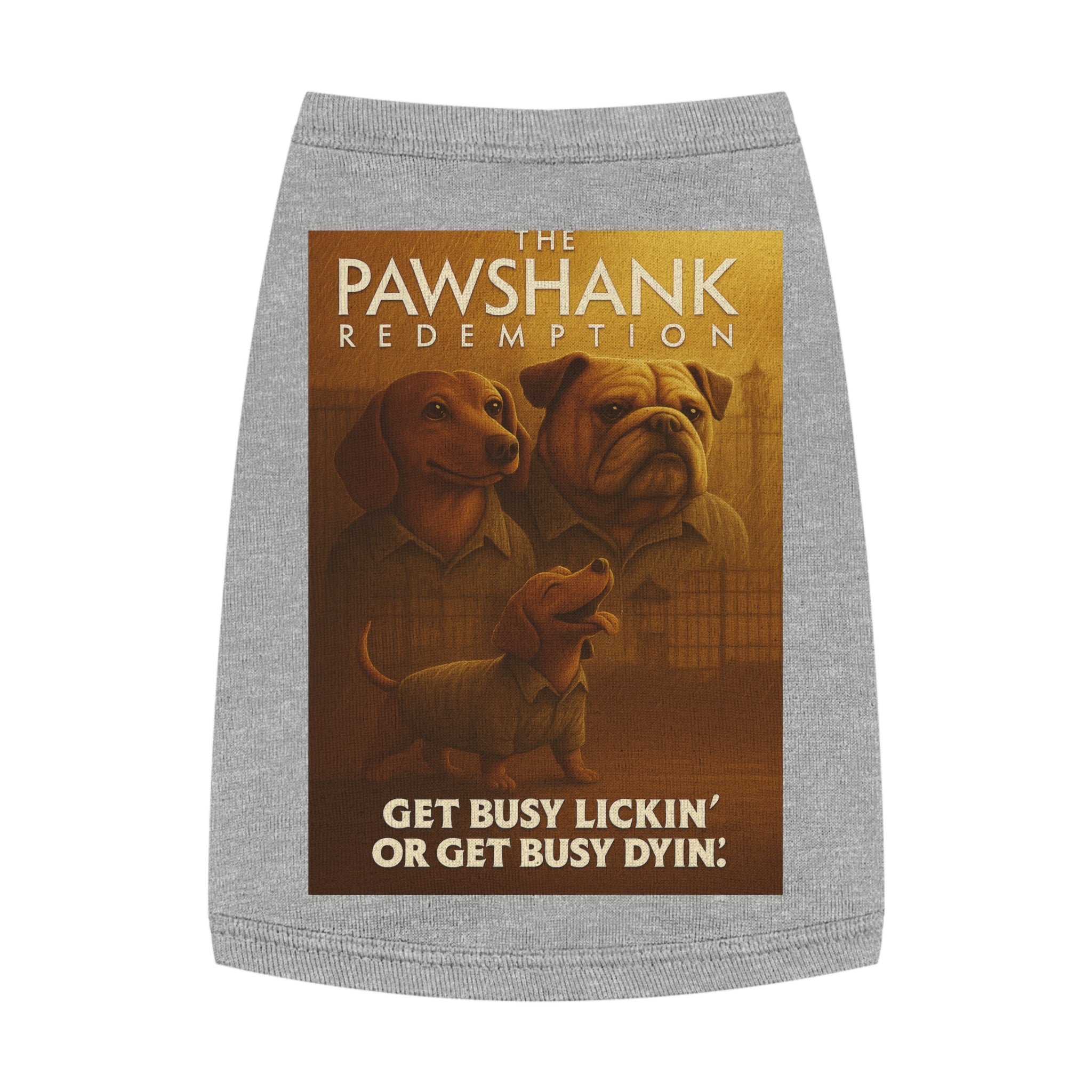 The Pawshank Redemption Pet Tank Top-- Funny Parody Shirt for Dog Lovers