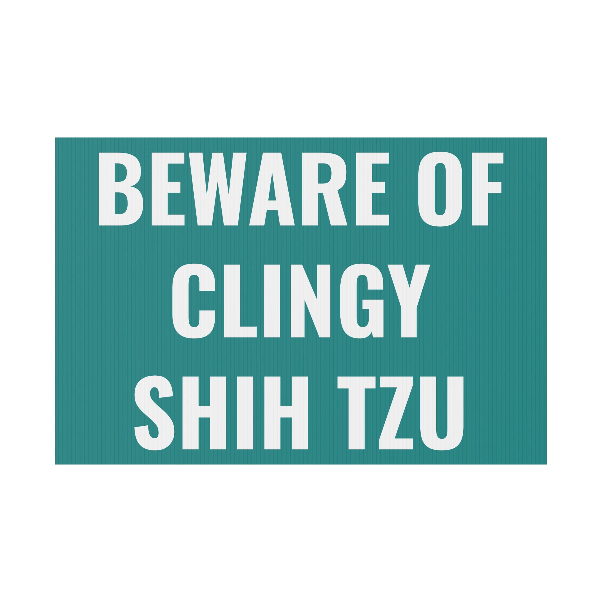 Copy of Copy of Beware of Anxious Chihuahua Yard Sign - Funny Dog Warning Plastic Lawn Sign