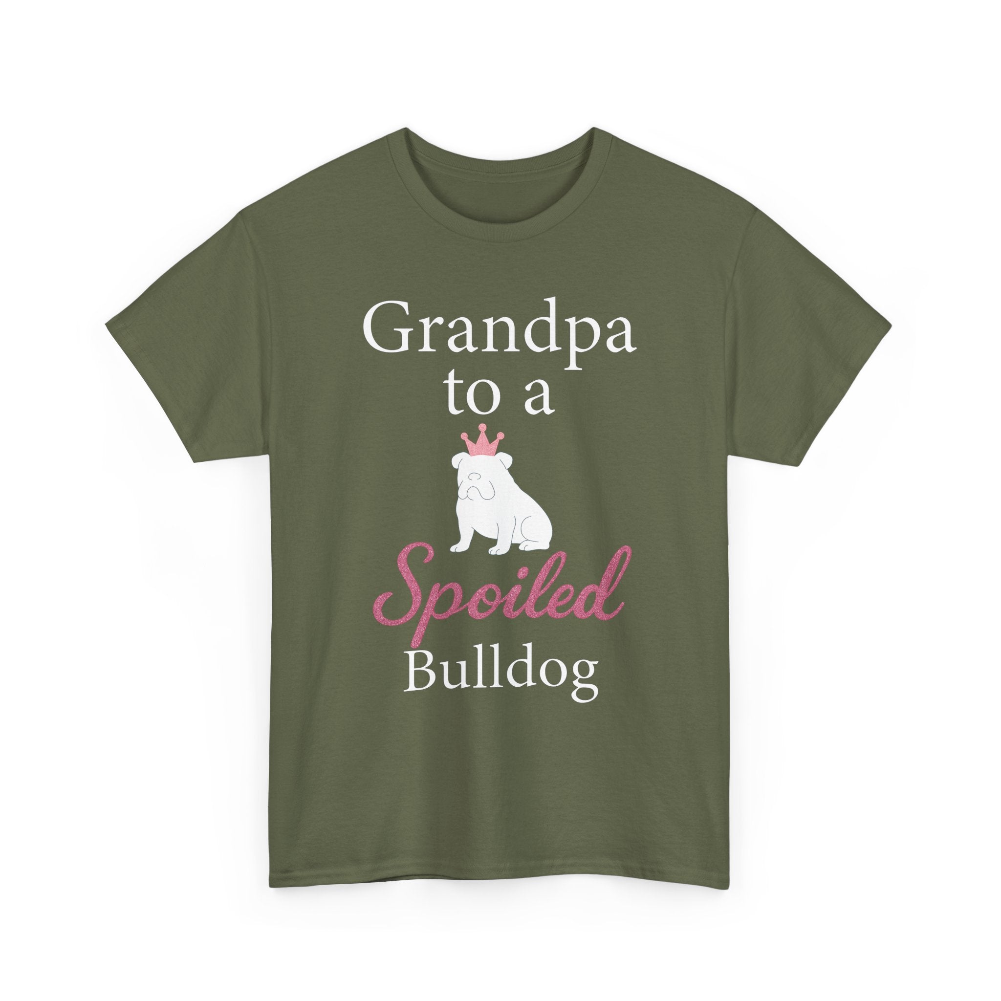 Grandpa to a Spoiled Bulldog T-Shirt — Funny Shirt for Dog Lovers