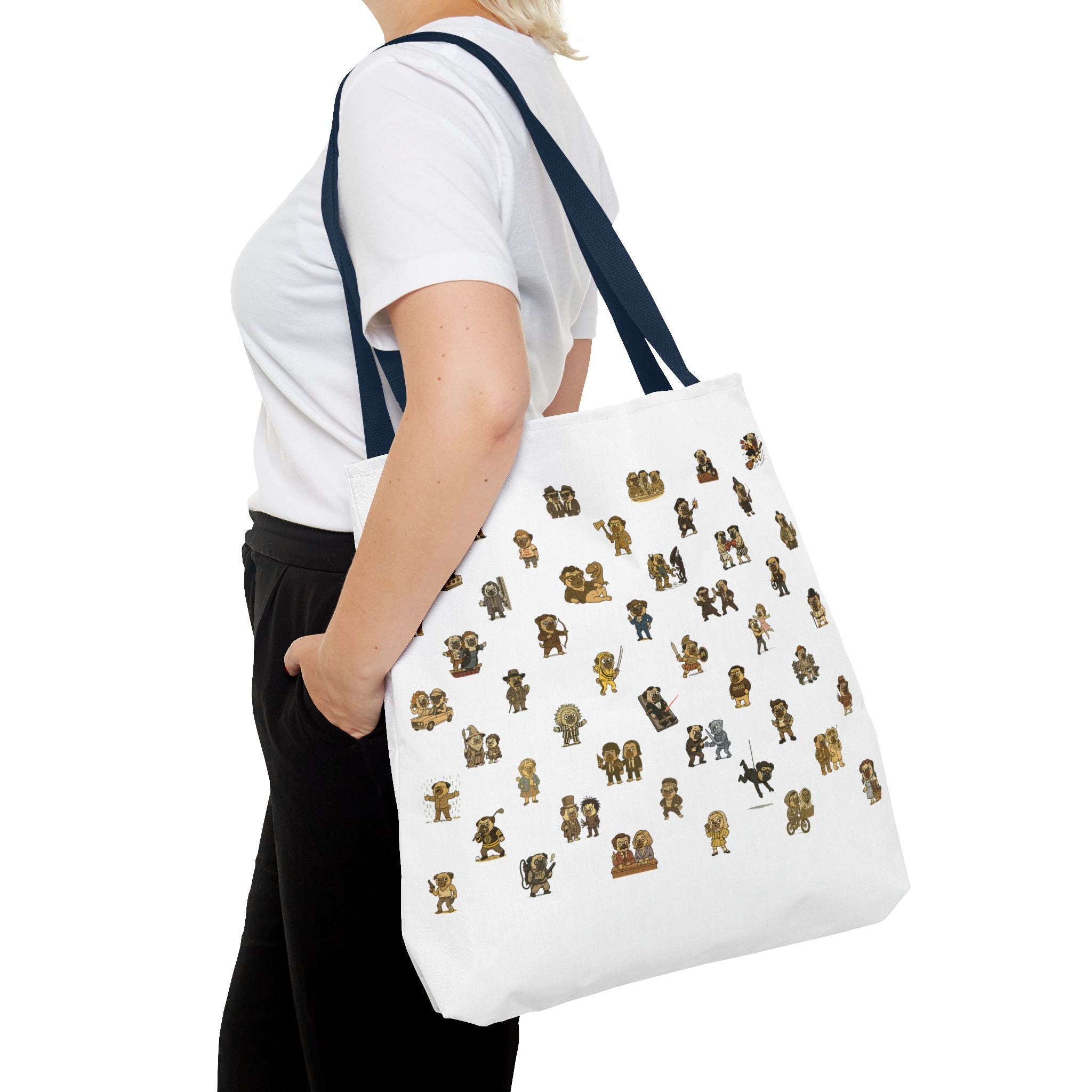 Movie Pugs Tote Bag – Hilarious Bag for Dog Lovers and Cinema Fans
