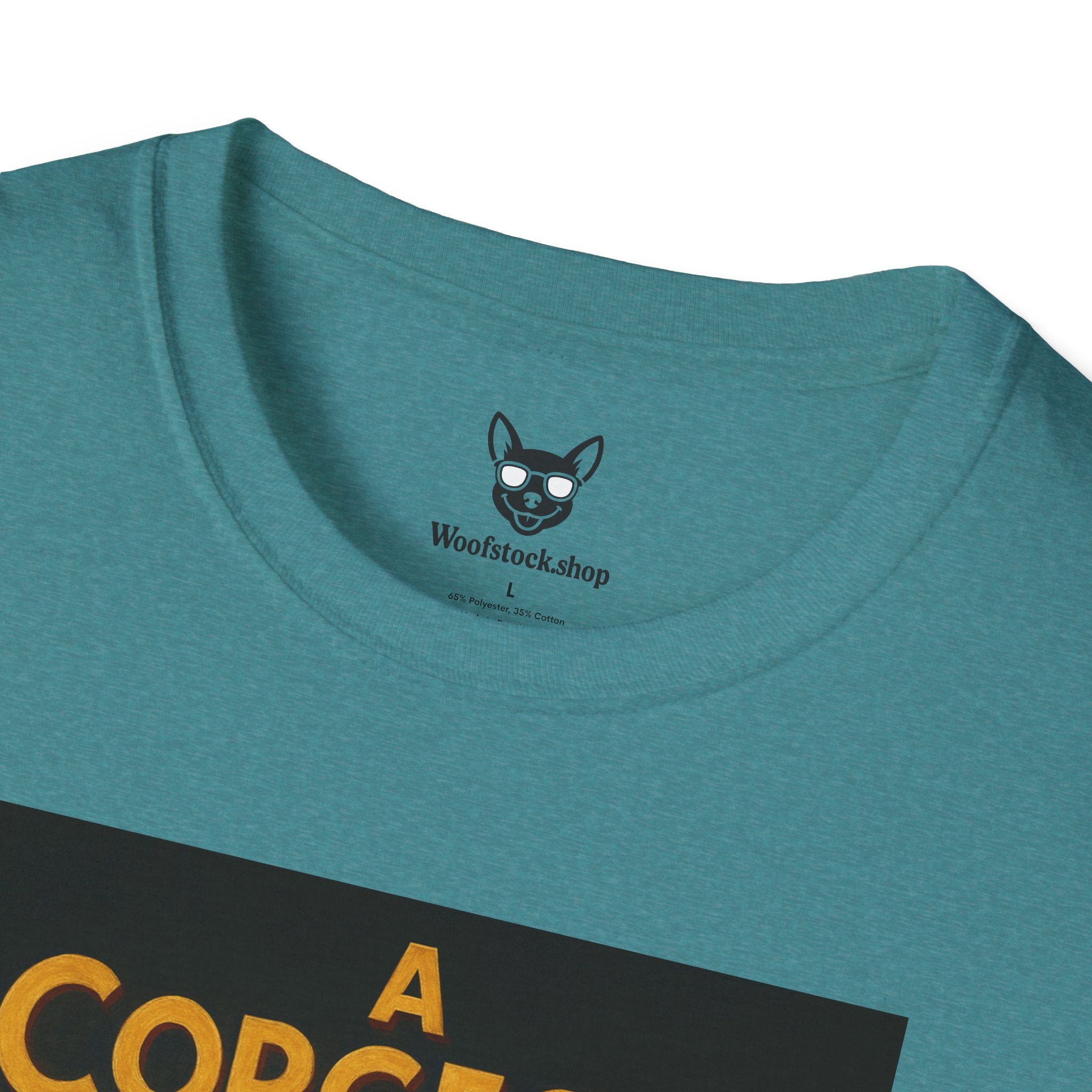 A Chorus Line Broadway Poster Dog Parody Unisex Softstyle T-Shirt -- Funny Tee for Broadway and Dog Lovers