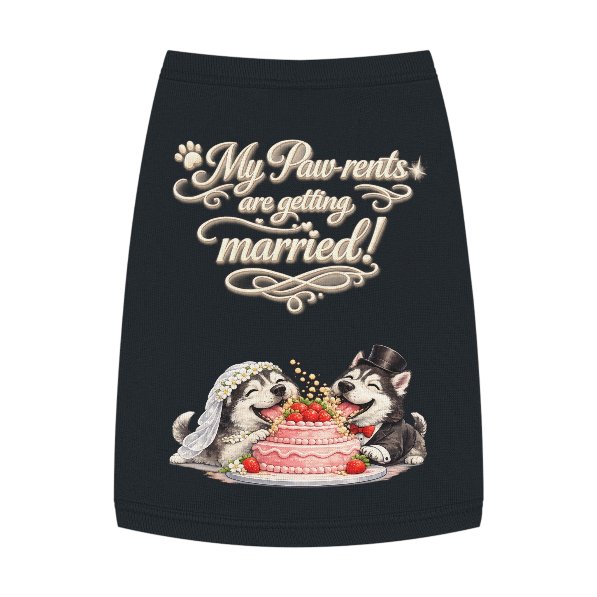 Engagement Gift for Dog Lovers -- My Pawrents Are Getting Married Dog Shirt Wedding Gift (Husky)
