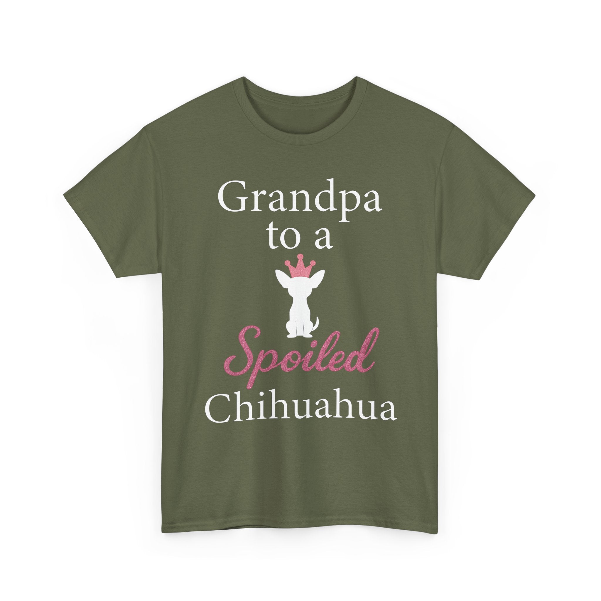 Grandpa to a Spoiled Chihuahua T-Shirt — Funny Shirt for Dog Lovers