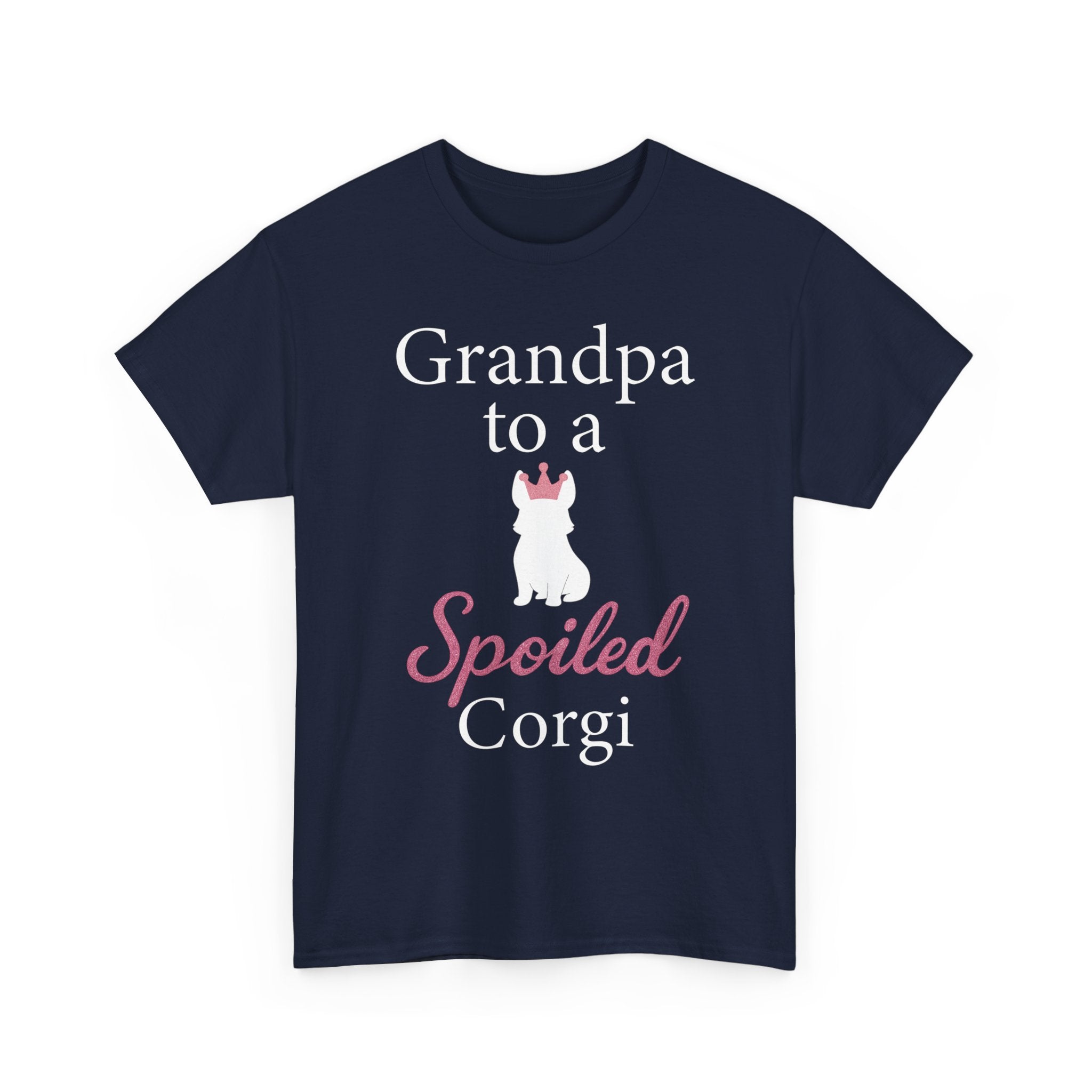 Grandpa to a Spoiled Corgi T-Shirt — Funny Shirt for Dog Lovers