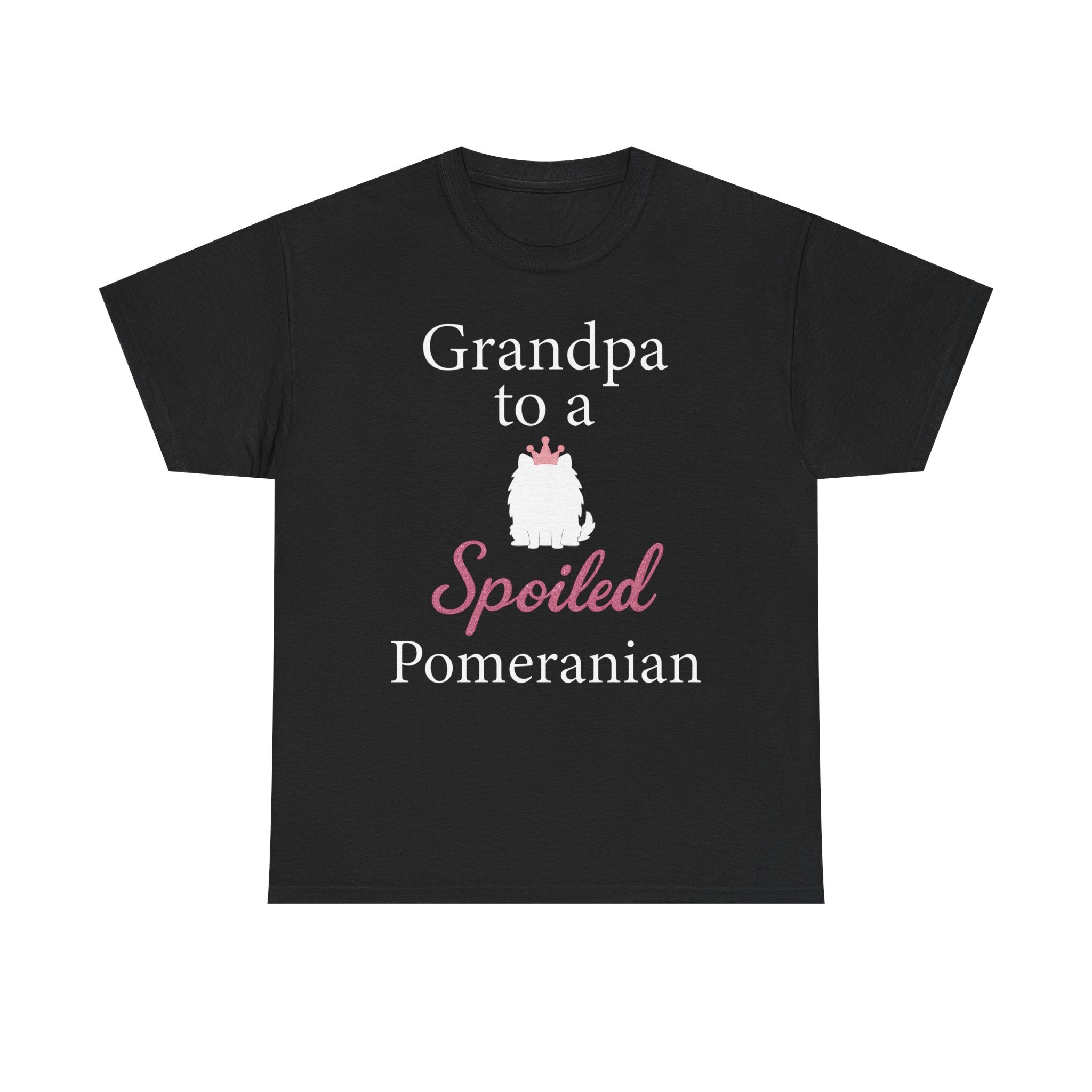 Grandpa to a Spoiled Pomeranian T-Shirt — Funny Shirt for Dog Lovers