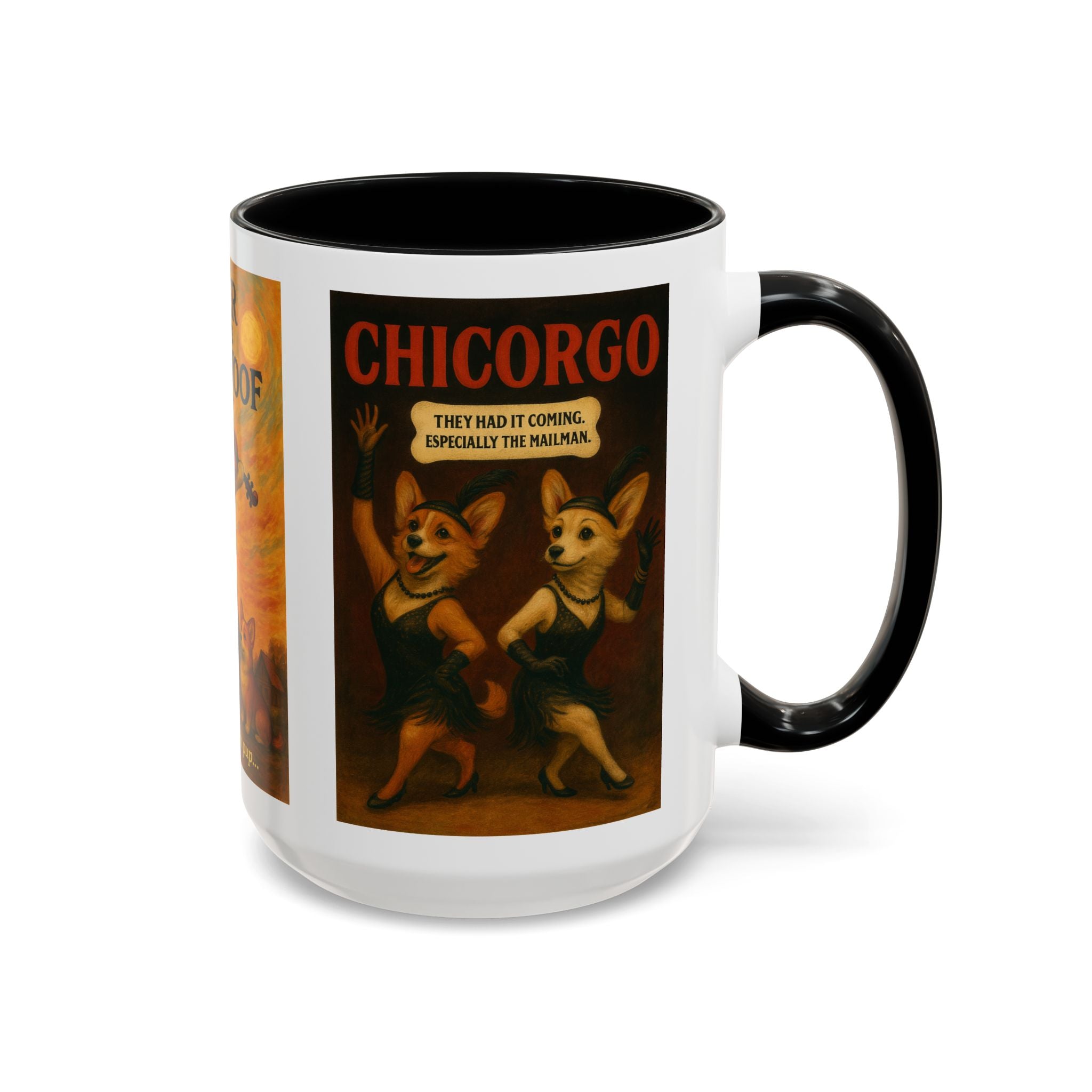 Broadway Dog Parody Mug – Funny Chicago, Fiddler & A Chorus Line Musical Gift