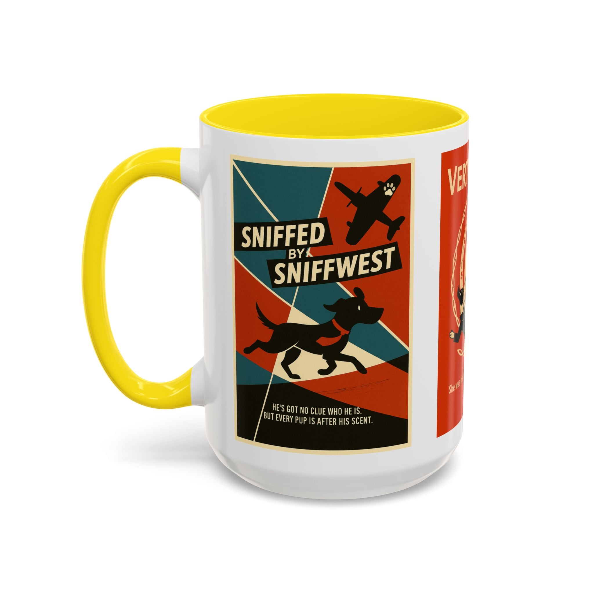 Alfred Hitchock Dog Parody Mug – Funny Gift for Classic Movie Lovers
