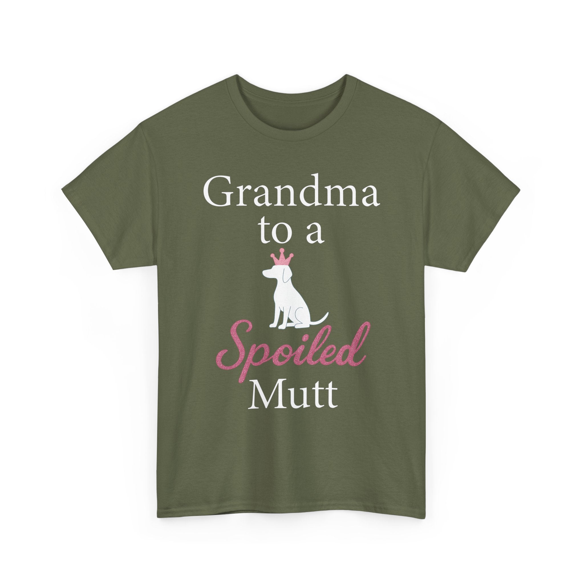 Grandma to a Spoiled Mutt T-Shirt — Funny Shirt for Dog Lovers