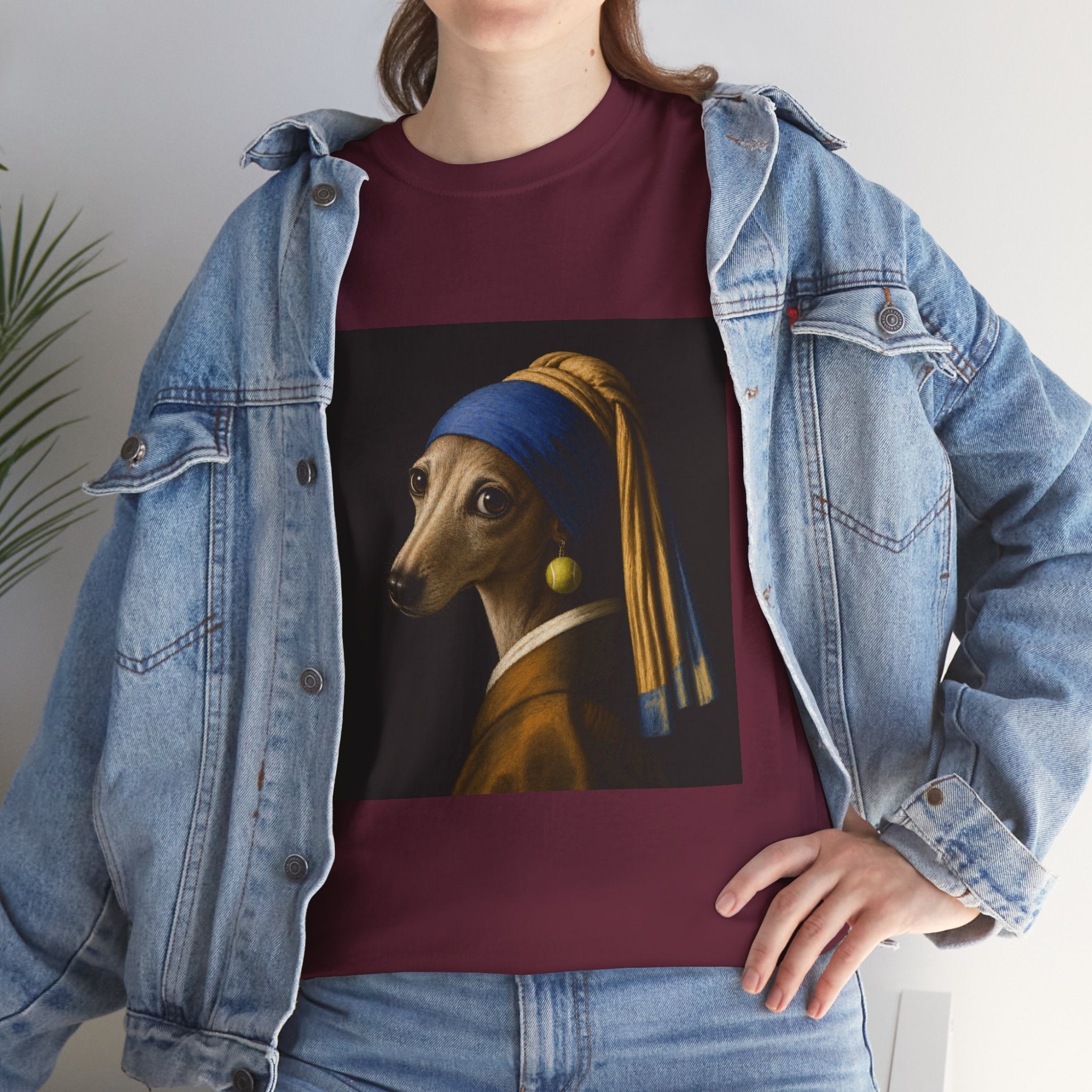 The Girl With the Fuzzy Earring -- Funny Shirt for Dog and Art Lovers
