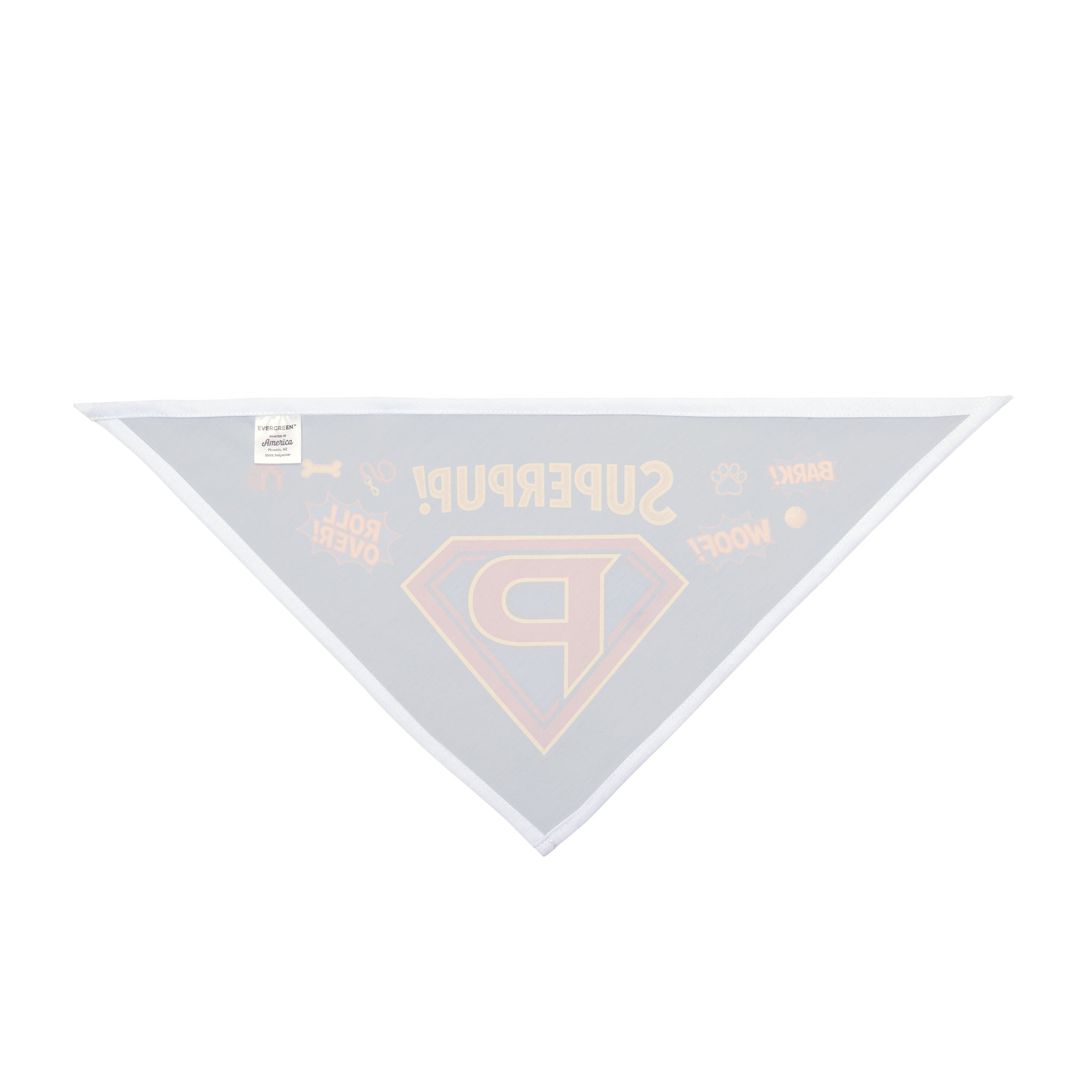 Superpup Dog Bandana – Funny Comic Book Cape-Style Pet Scarf for Superhero Dogs