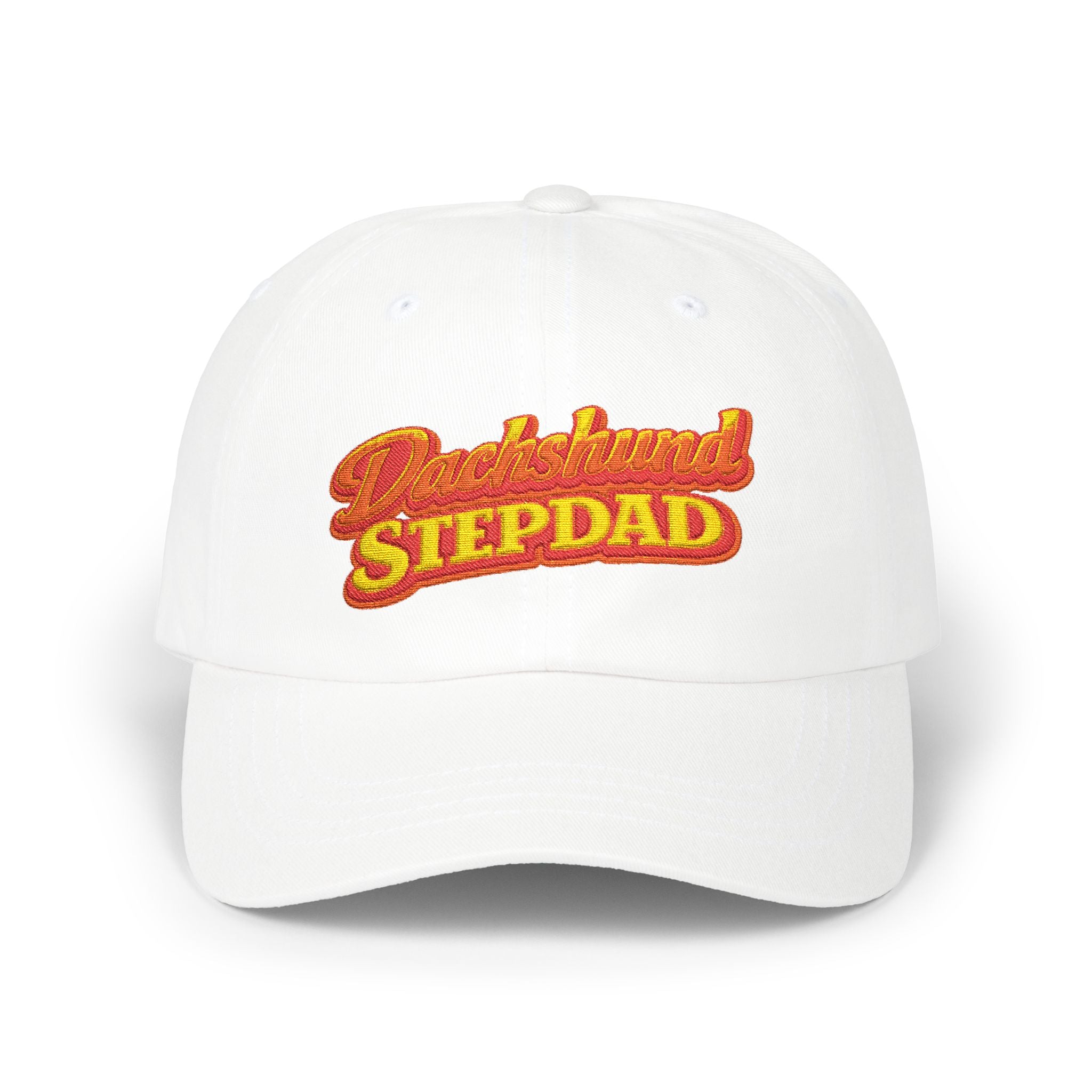 Dachshund Stepdad Dad Cap — Embroidered Baseball Hat for Dog Lovers