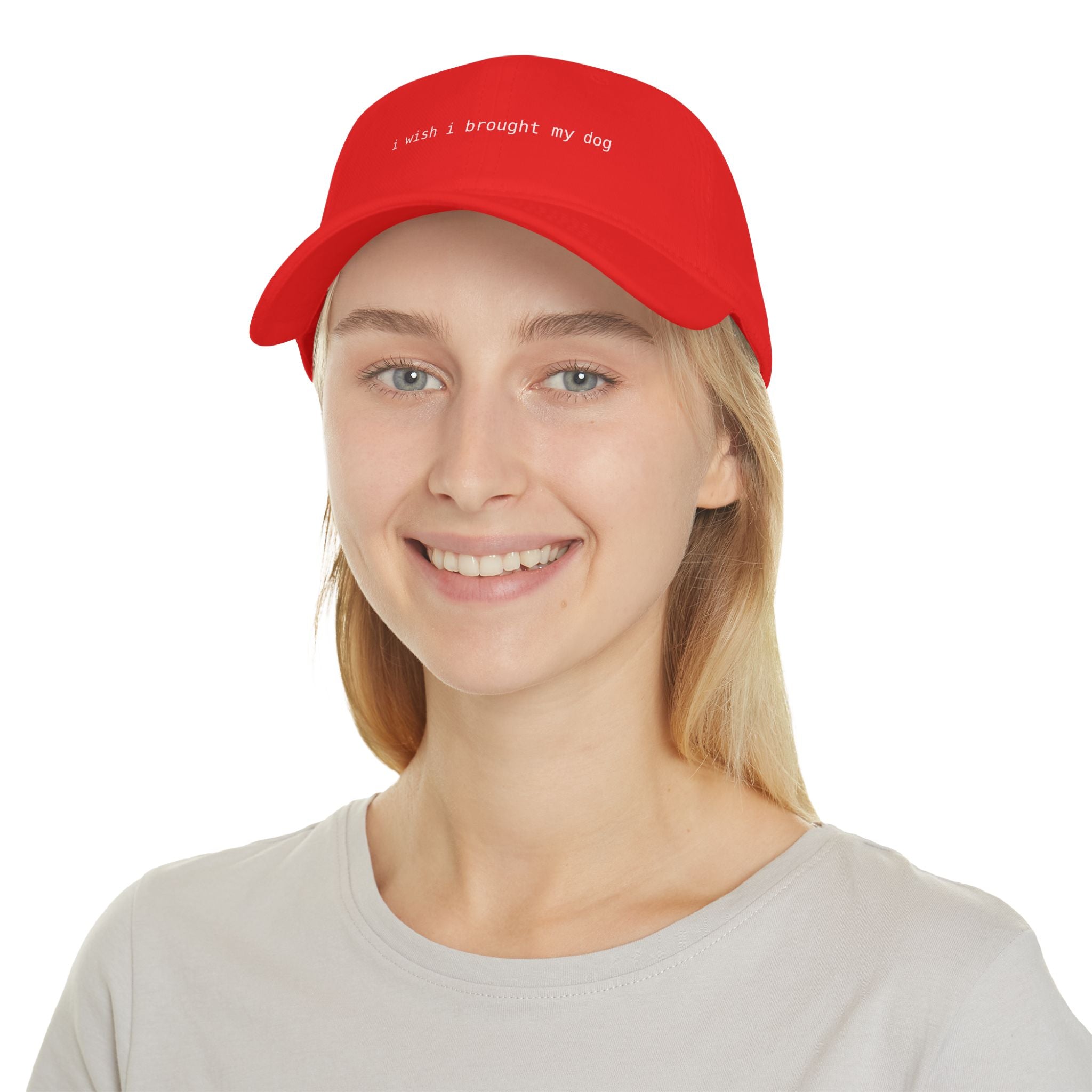 I Wish I Brought My Dog Low Profile Baseball Cap