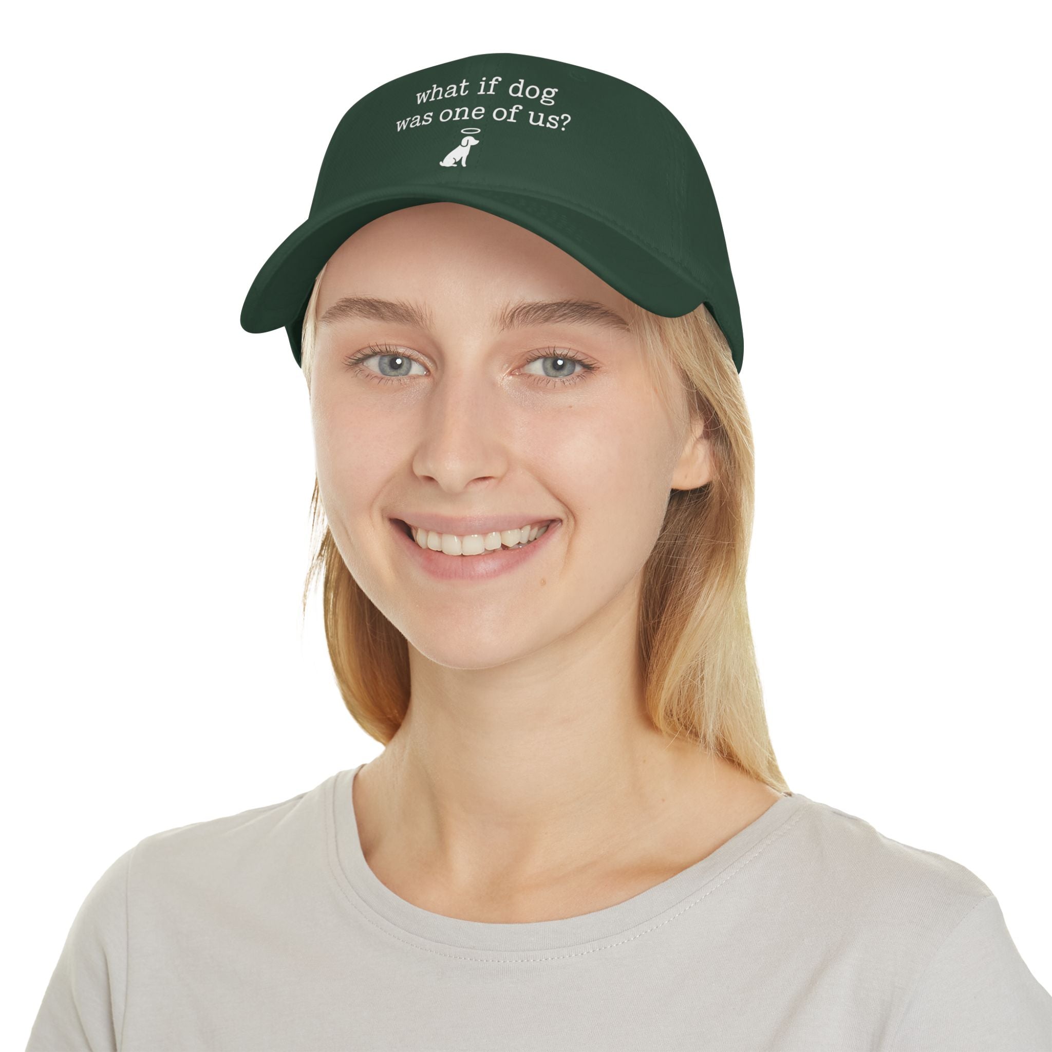 What If Dog Was One Of Us Low Profile Baseball Cap