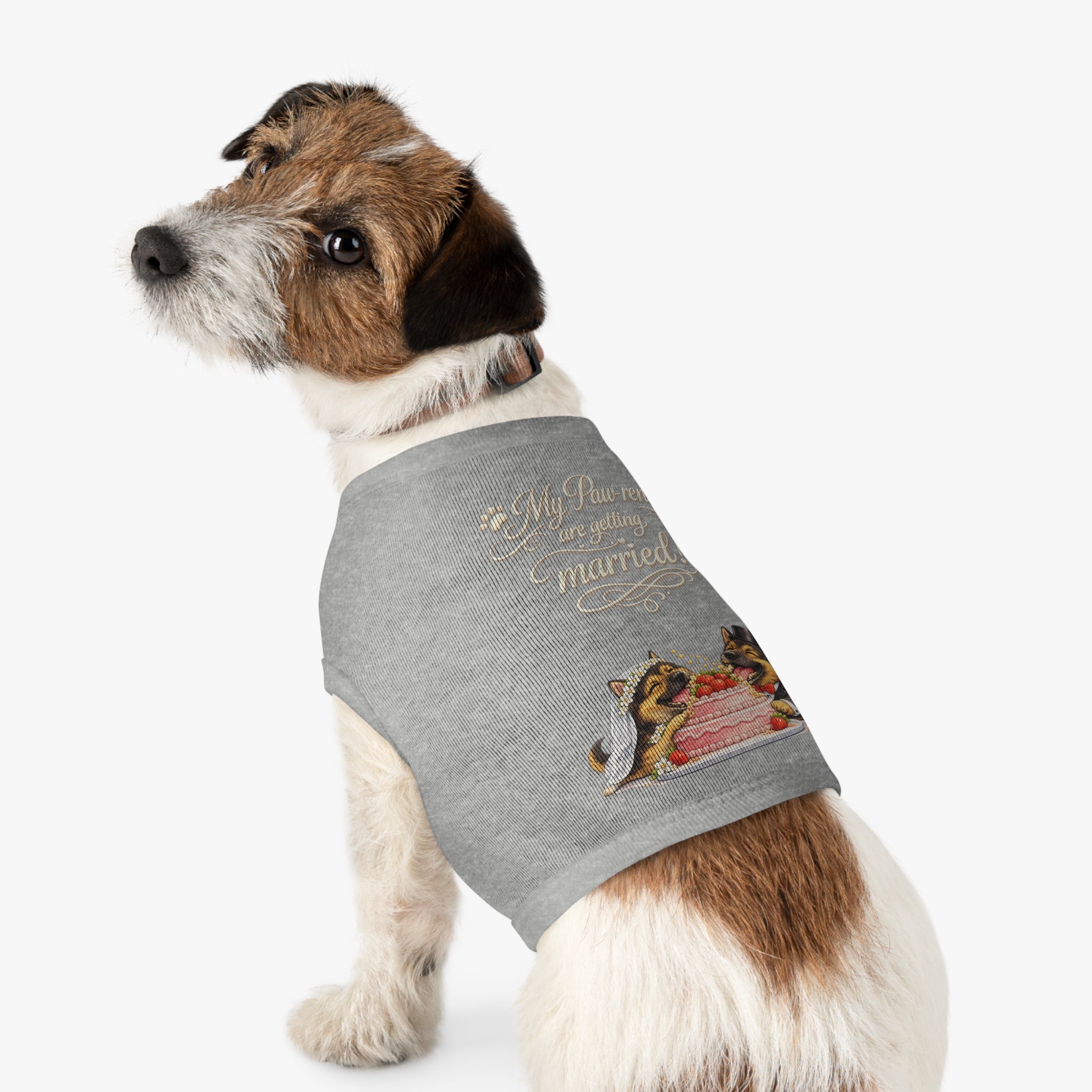 Engagement Gift for Dog Lovers -- My Pawrents Are Getting Married Dog Shirt Wedding Gift (German Shepherd)