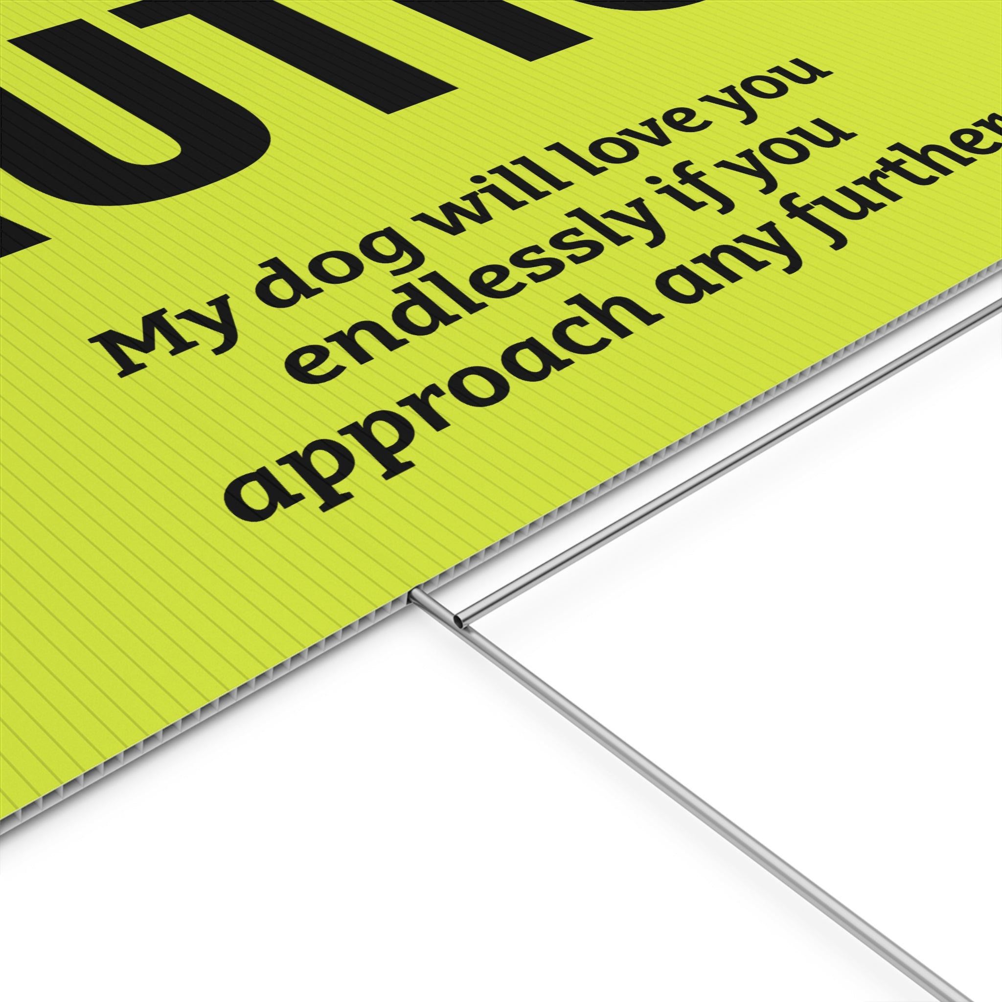 Copy of Copy of Copy of Copy of Copy of Copy of Beware of Anxious Chihuahua Yard Sign - Funny Dog Warning Plastic Lawn Sign
