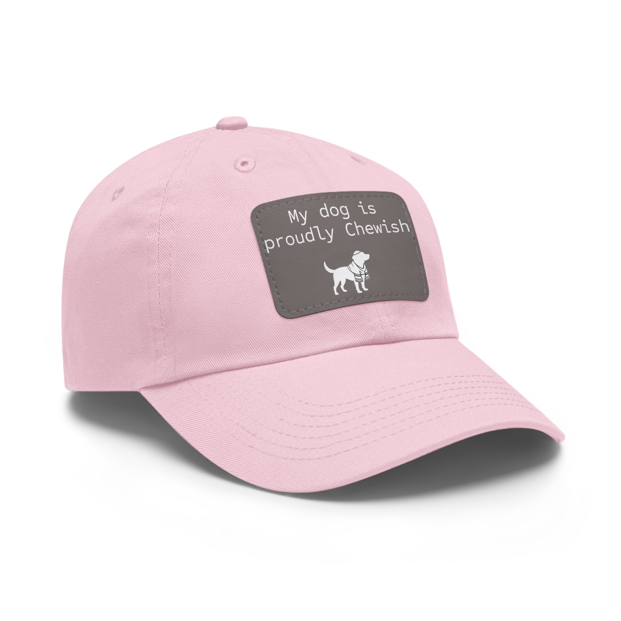 My Dog is Proudly Chewish Hat with patch -- Funny Hat for Dog Lovers