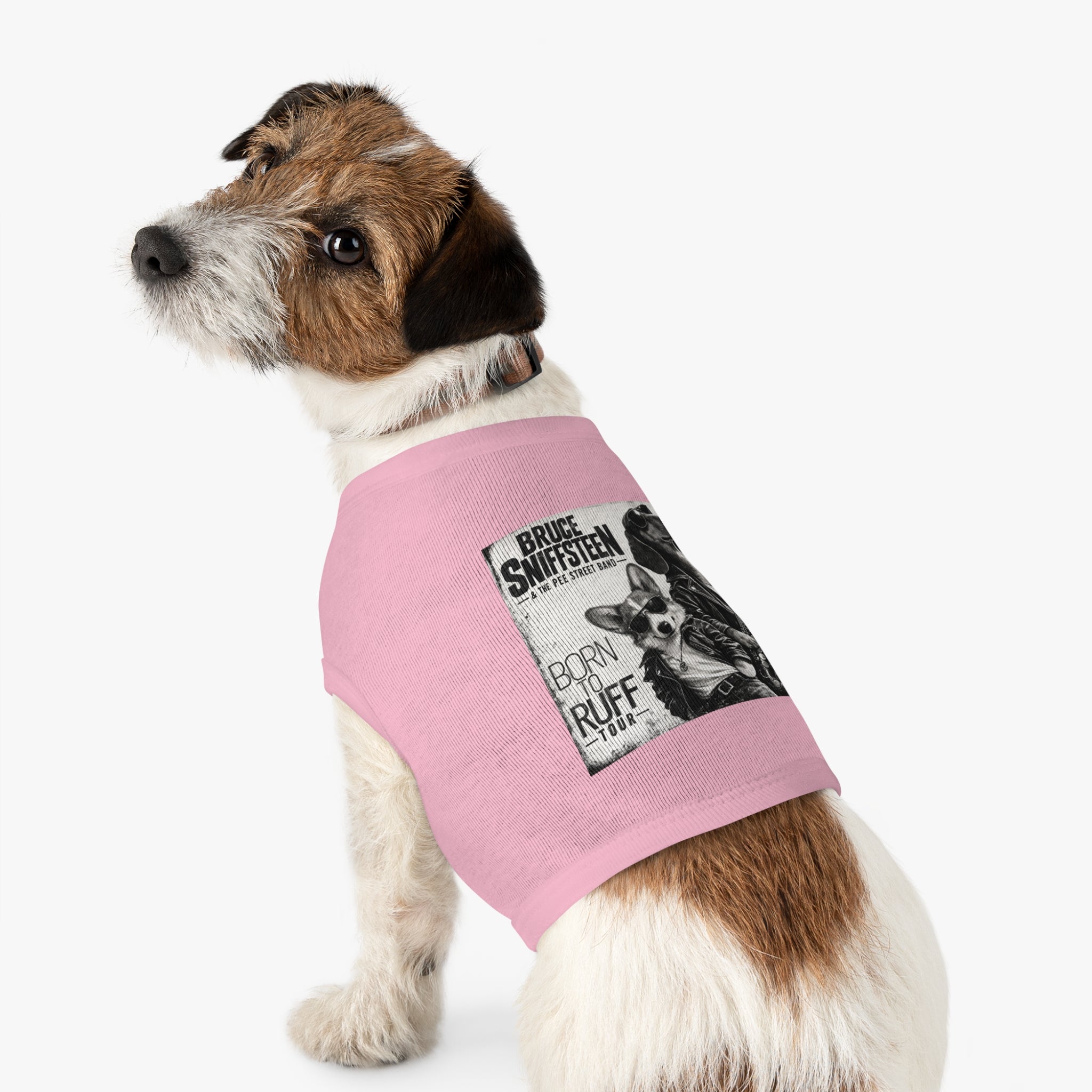 Bruce Sniffsteen Pet Tank Top -- Funny Bruce Springsteen 2026 Tour Shirt Parody