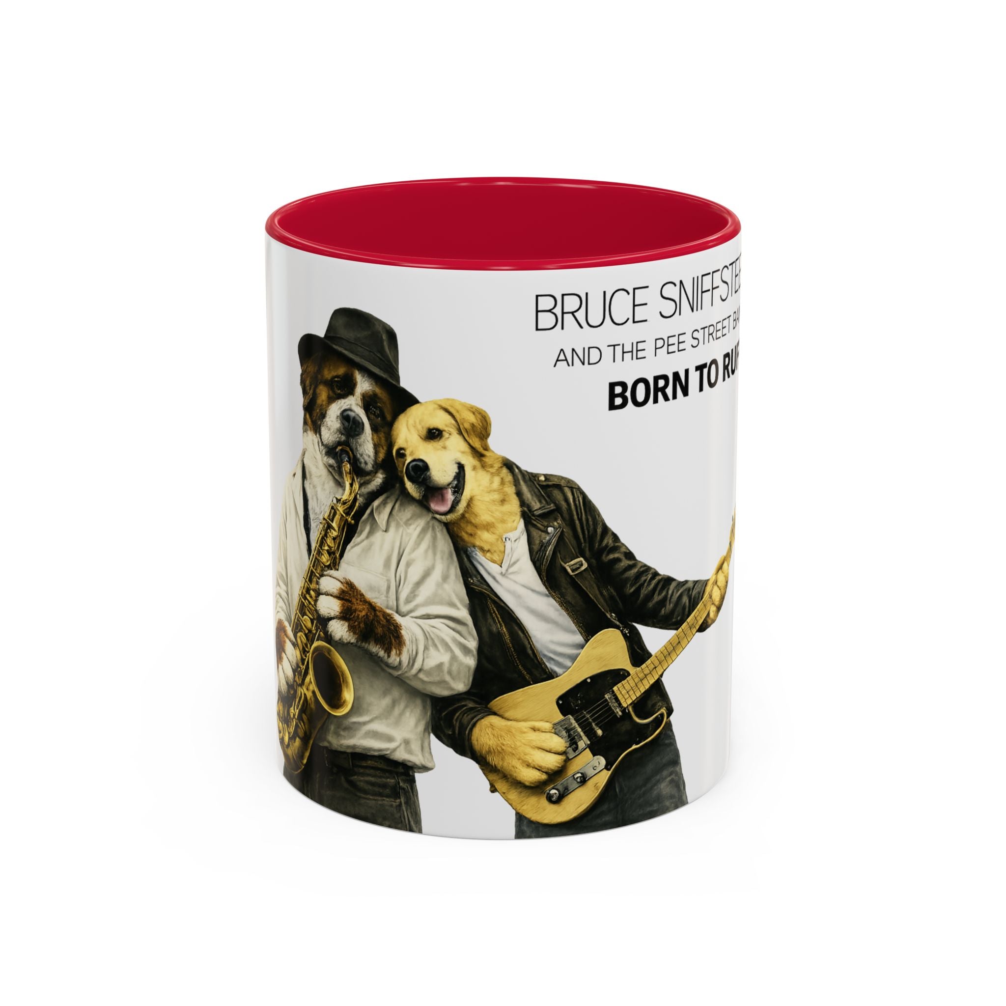 Bruce Sniffsteen & the Pee Street Band Coffee Mug -- Funny Bruce Springsteen 2026 Tour Mug Parody