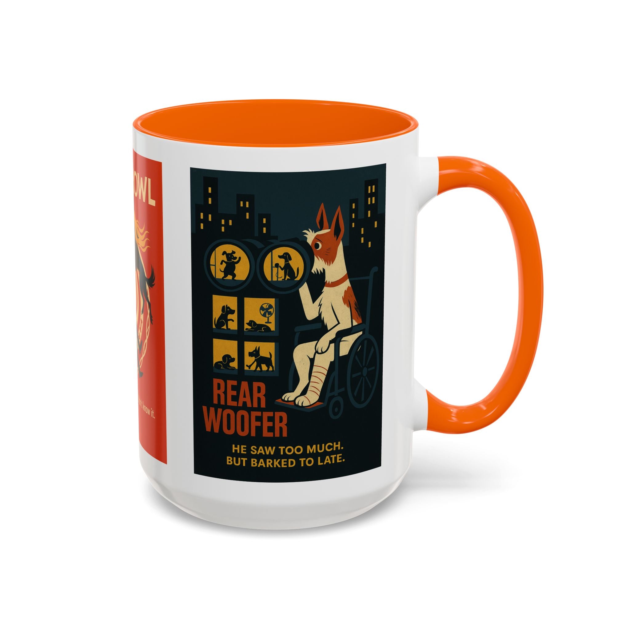 Alfred Hitchock Dog Parody Mug – Funny Gift for Classic Movie Lovers