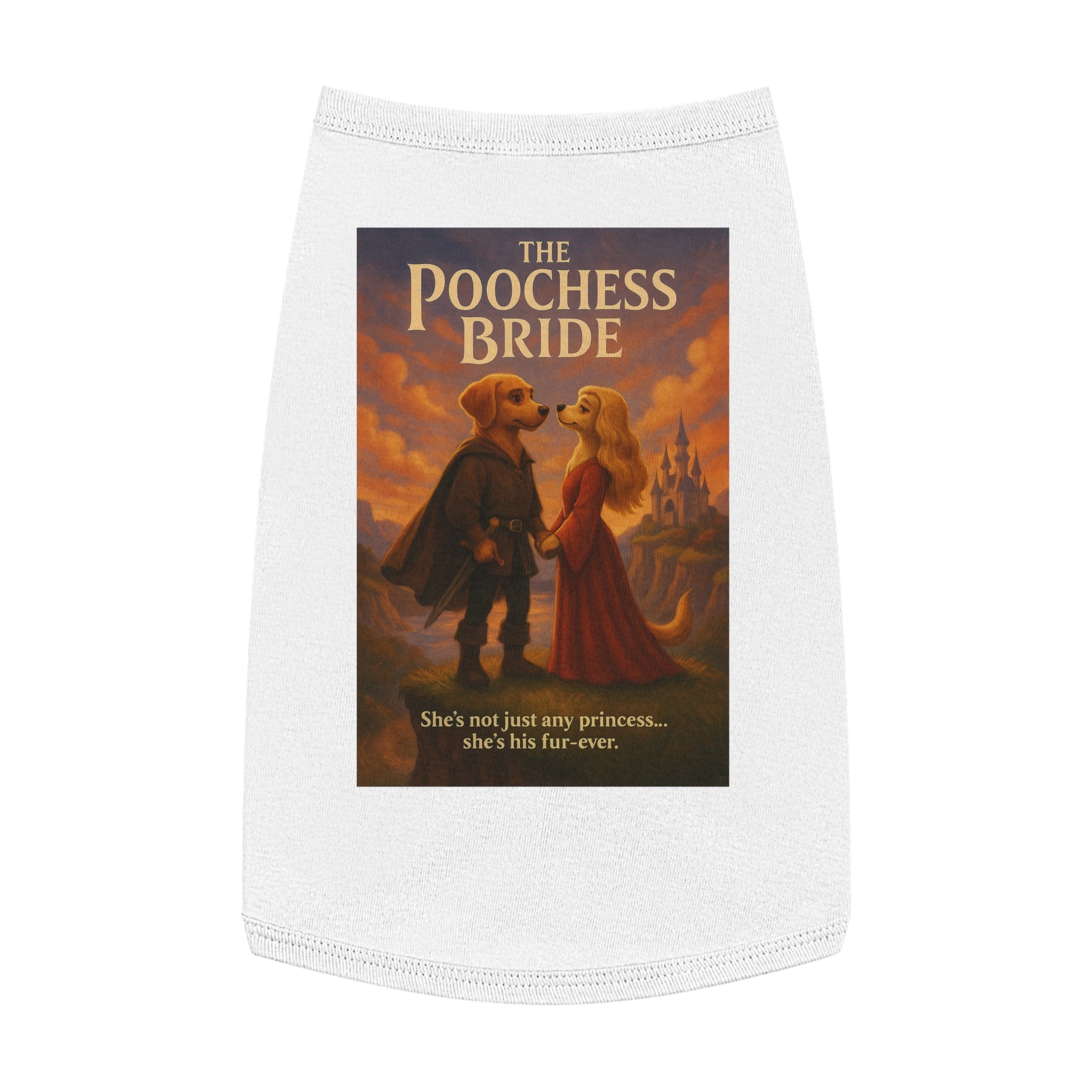 The Poochess Bride Pet Tank Top-- Funny Parody Shirt for Dogs Lovers