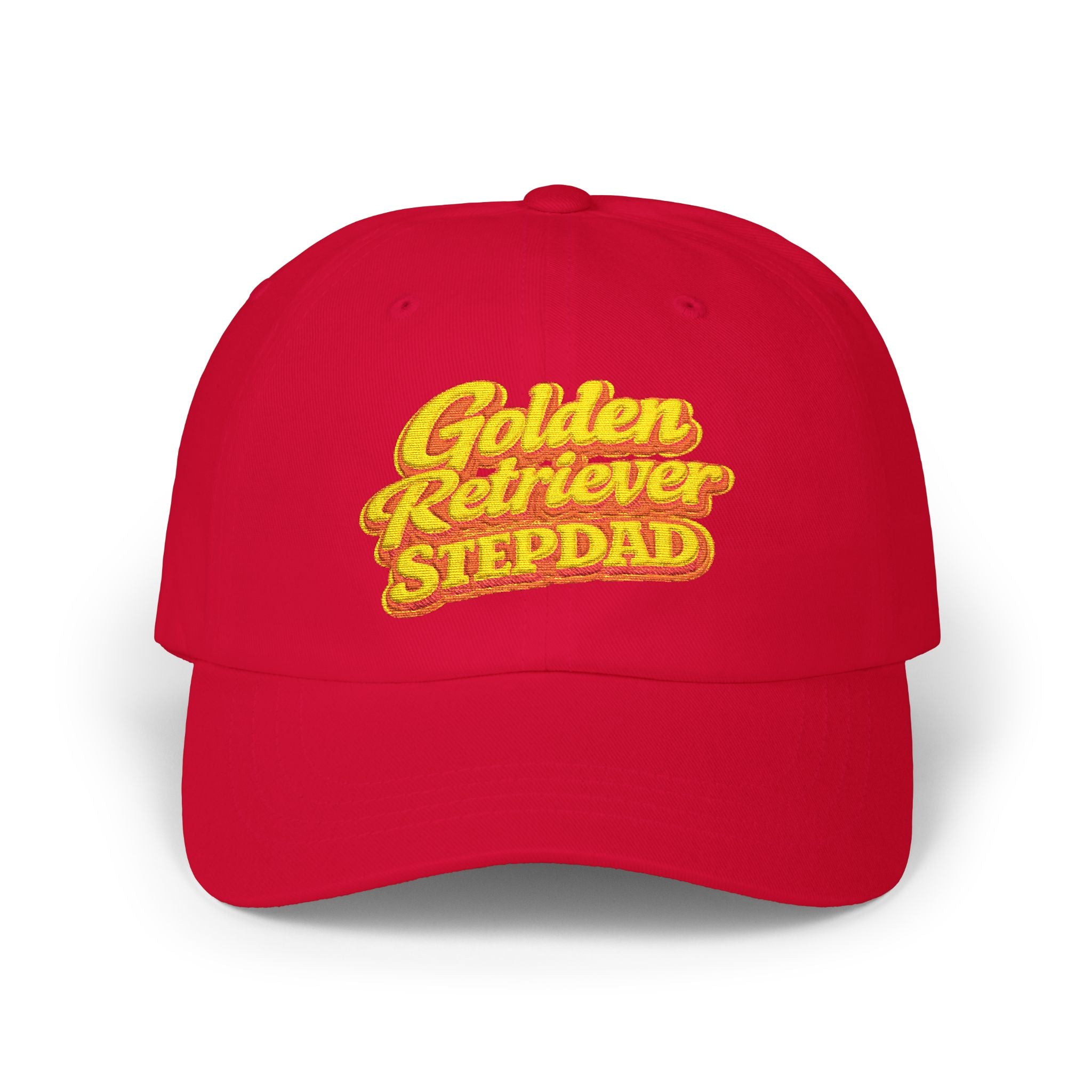 Golden Retriever Stepdad Dad Cap — Embroidered Baseball Hat for Pug Lovers