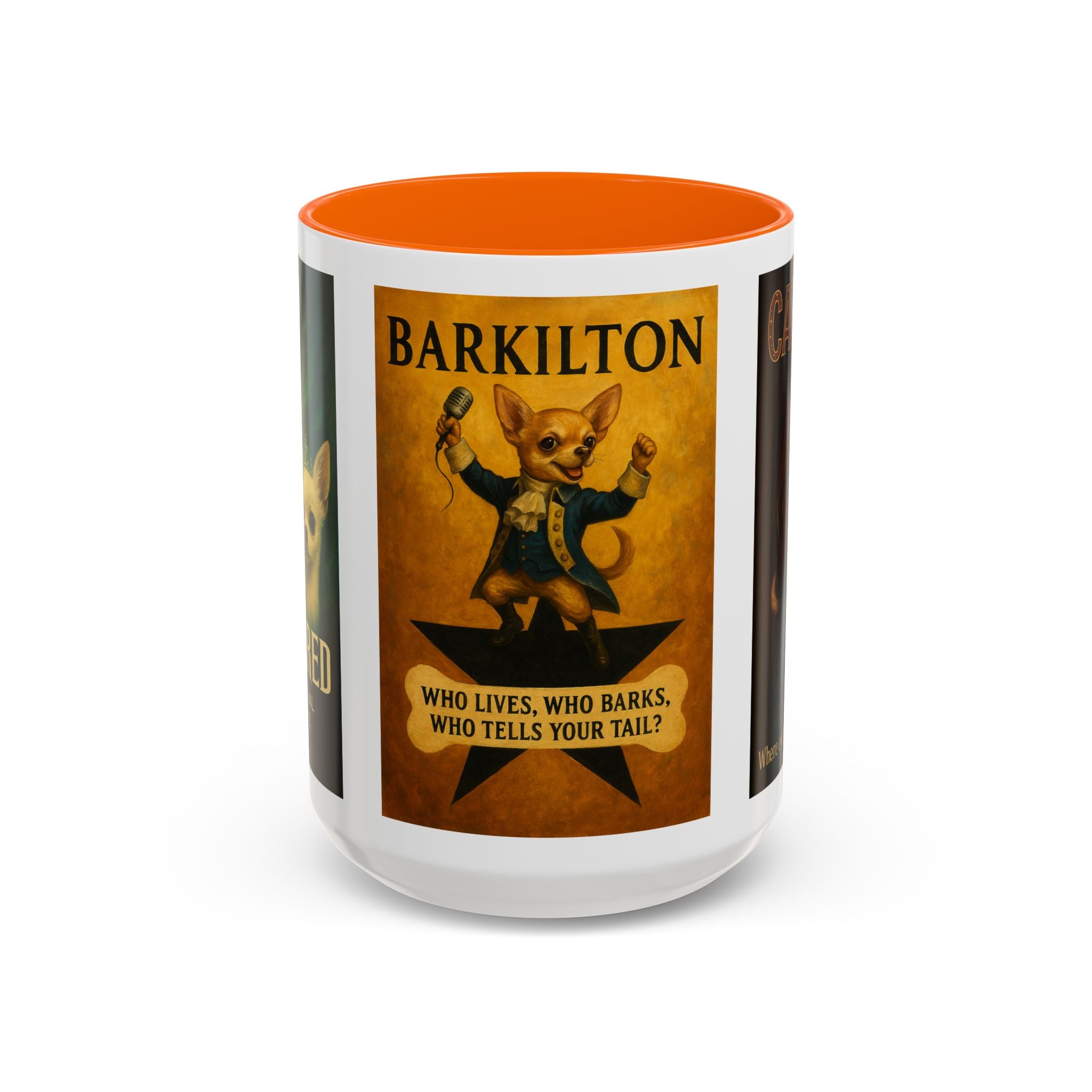 Broadway Dog Parody Mug – Funny Wicked, Hamilton & Rent Musical Gift