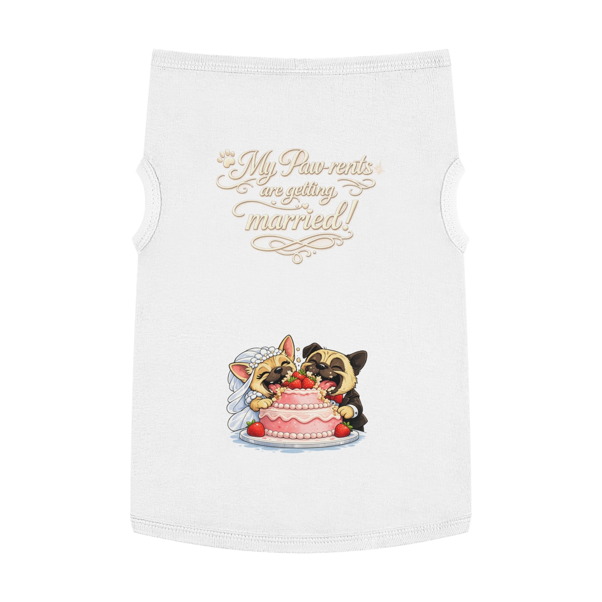 Engagement Gift for Dog Lovers -- My Pawrents Are Getting Married Dog Shirt Wedding Gift (Pug)