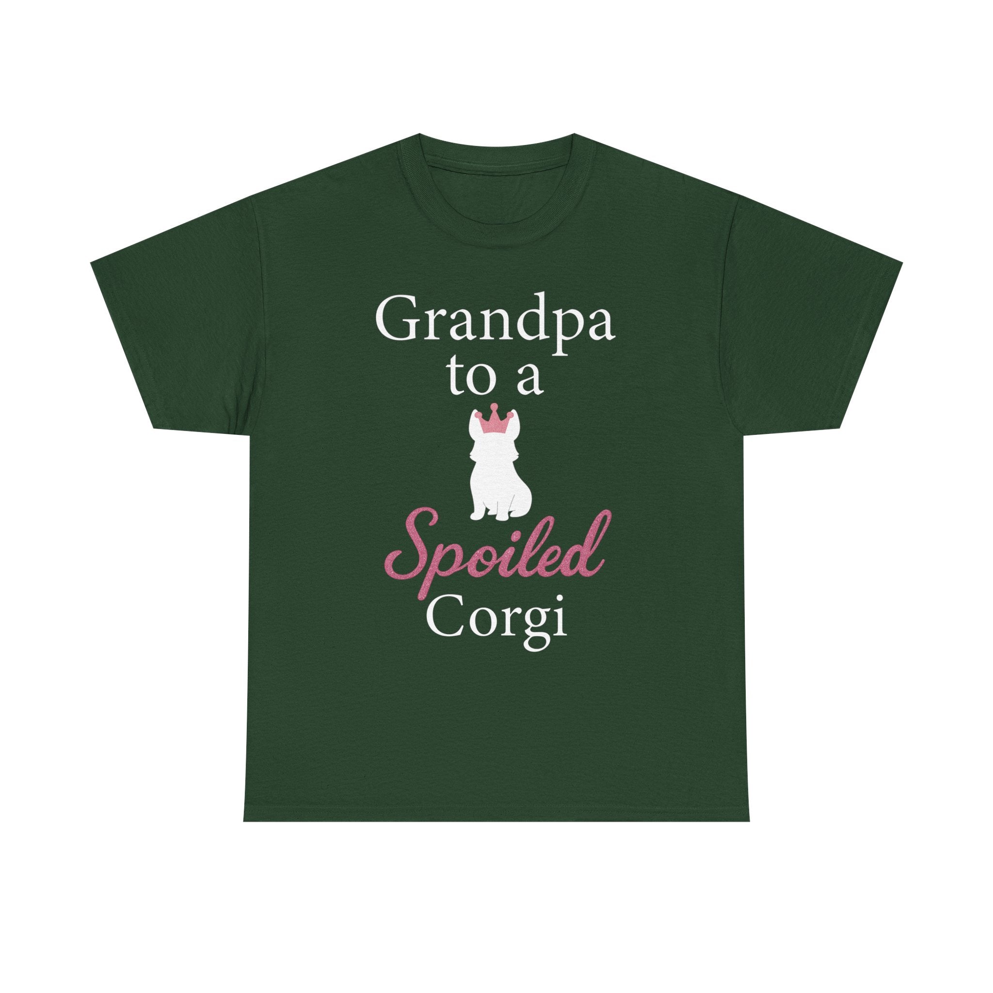 Grandpa to a Spoiled Corgi T-Shirt — Funny Shirt for Dog Lovers