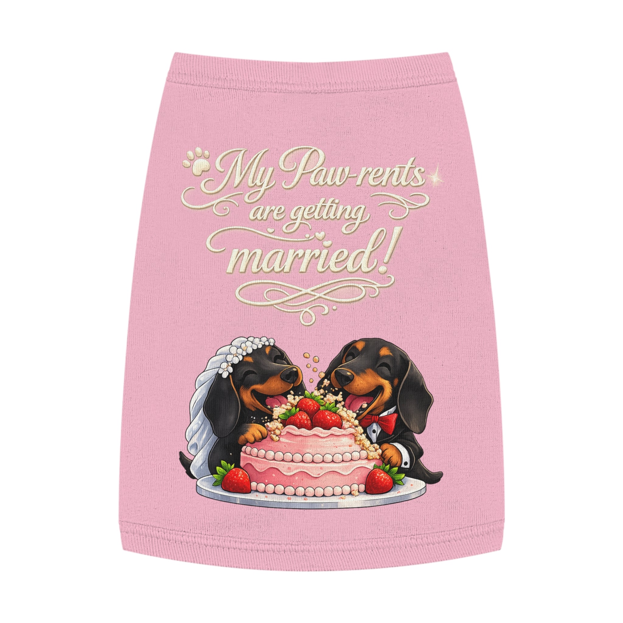 Engagement Gift for Dog Lovers -- My Pawrents Are Getting Married Dog Shirt Wedding Gift (Dachshund)