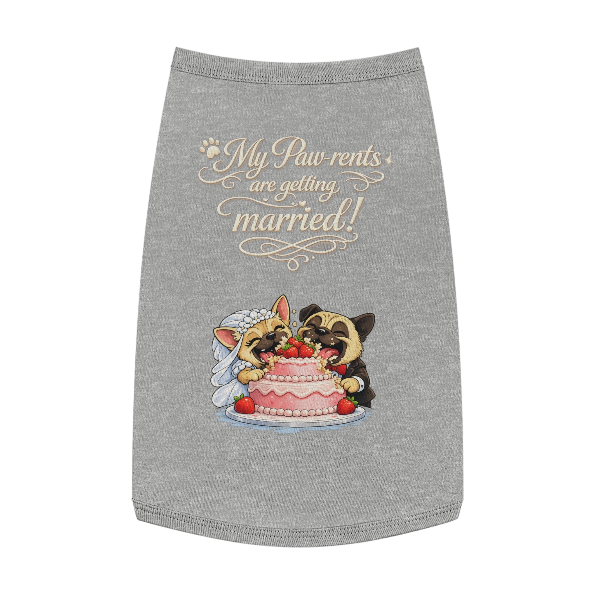 Engagement Gift for Dog Lovers -- My Pawrents Are Getting Married Dog Shirt Wedding Gift (Pug)