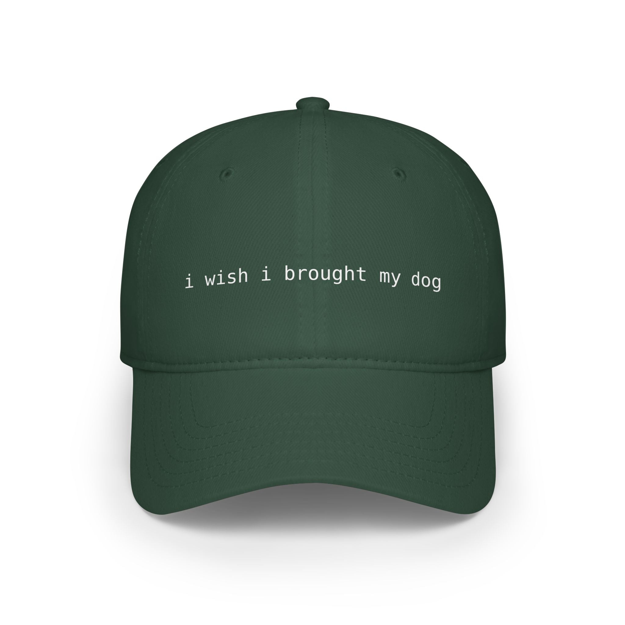 I Wish I Brought My Dog Low Profile Baseball Cap