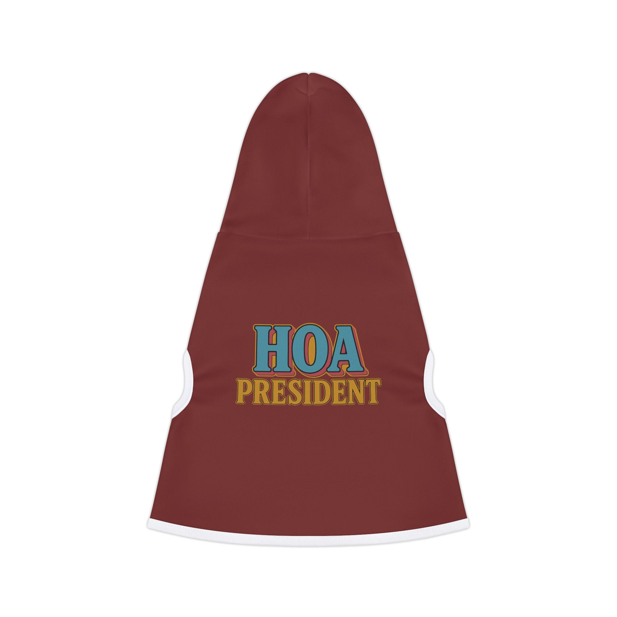 HOA President Dog Hoodie – Funny Pet Sweatshirt for Uptight Neighborhood Watch Dogs