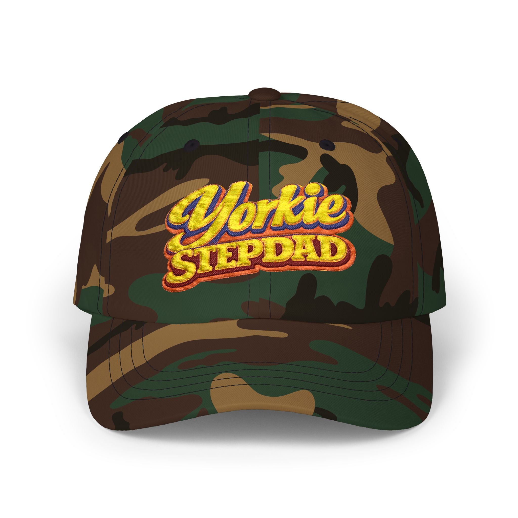 Yorkie Stepdad Dad Cap — Embroidered Baseball Hat for Dog Lovers
