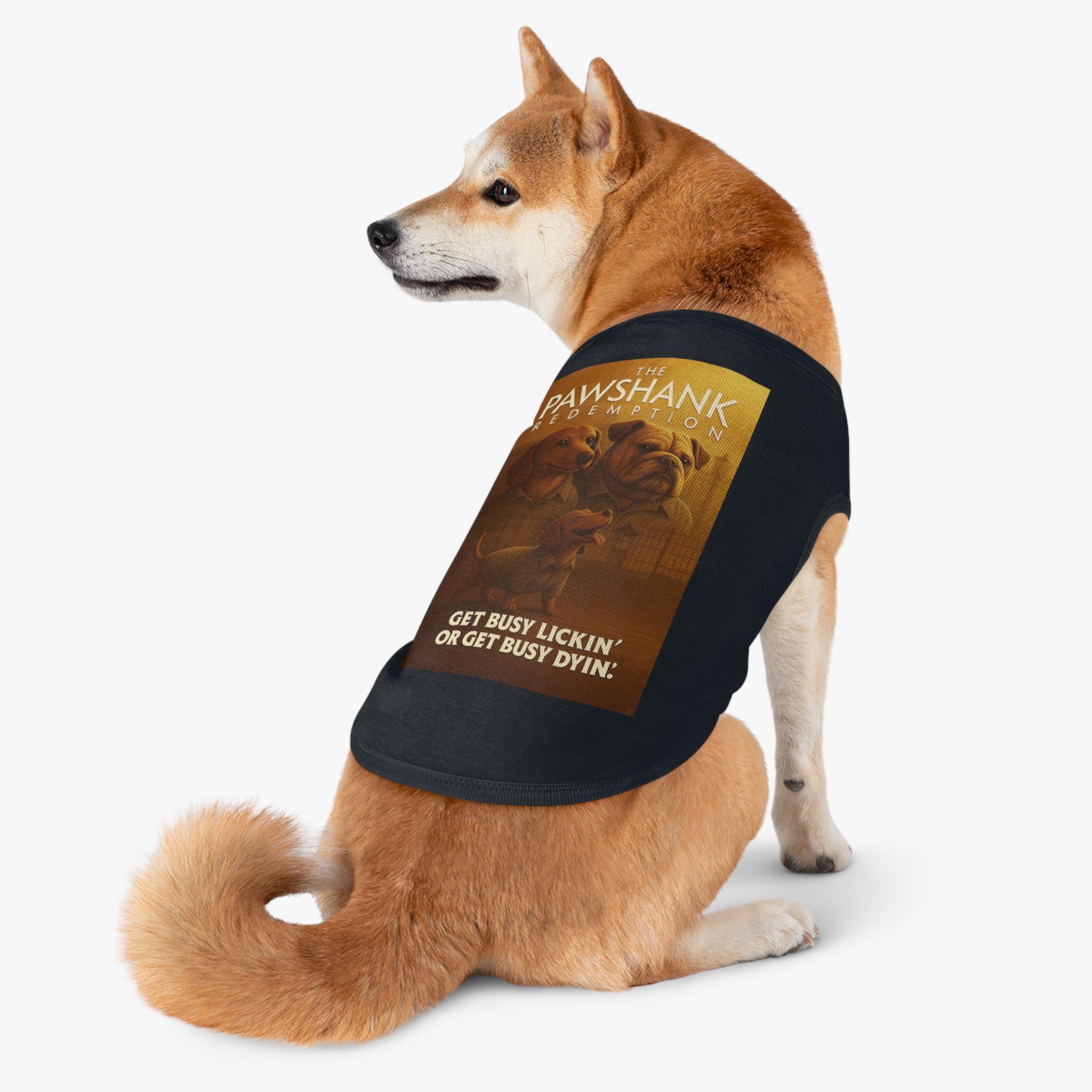 The Pawshank Redemption Pet Tank Top-- Funny Parody Shirt for Dog Lovers