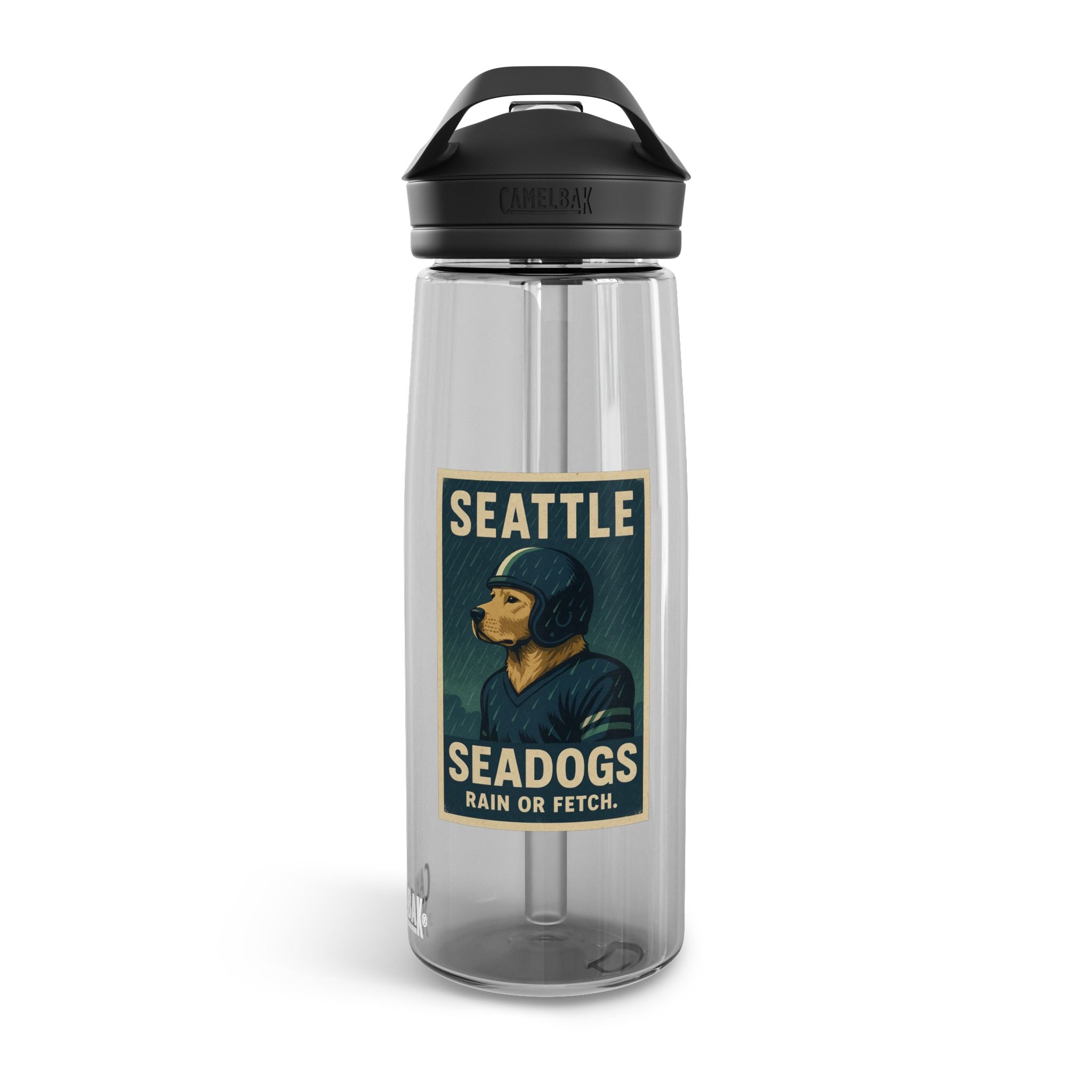 Seattle Seadogs 25oz CameBak Water Bottle – Funny Dog Football Team Gift