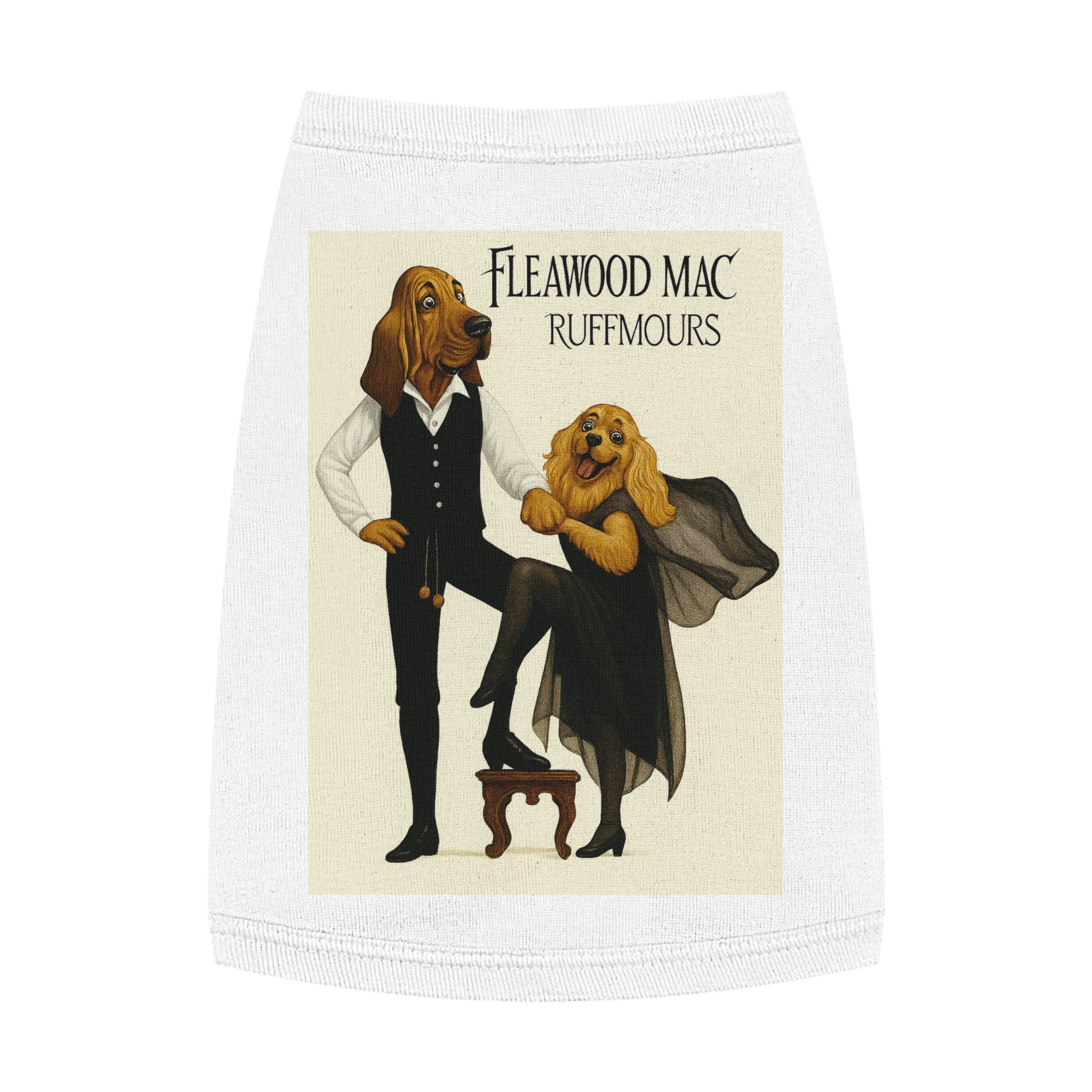Fleetwoof Mac Ruffmours Pet Tank Top -- Funny Fleetwood Mac Parody Shirt for Dog Lovers