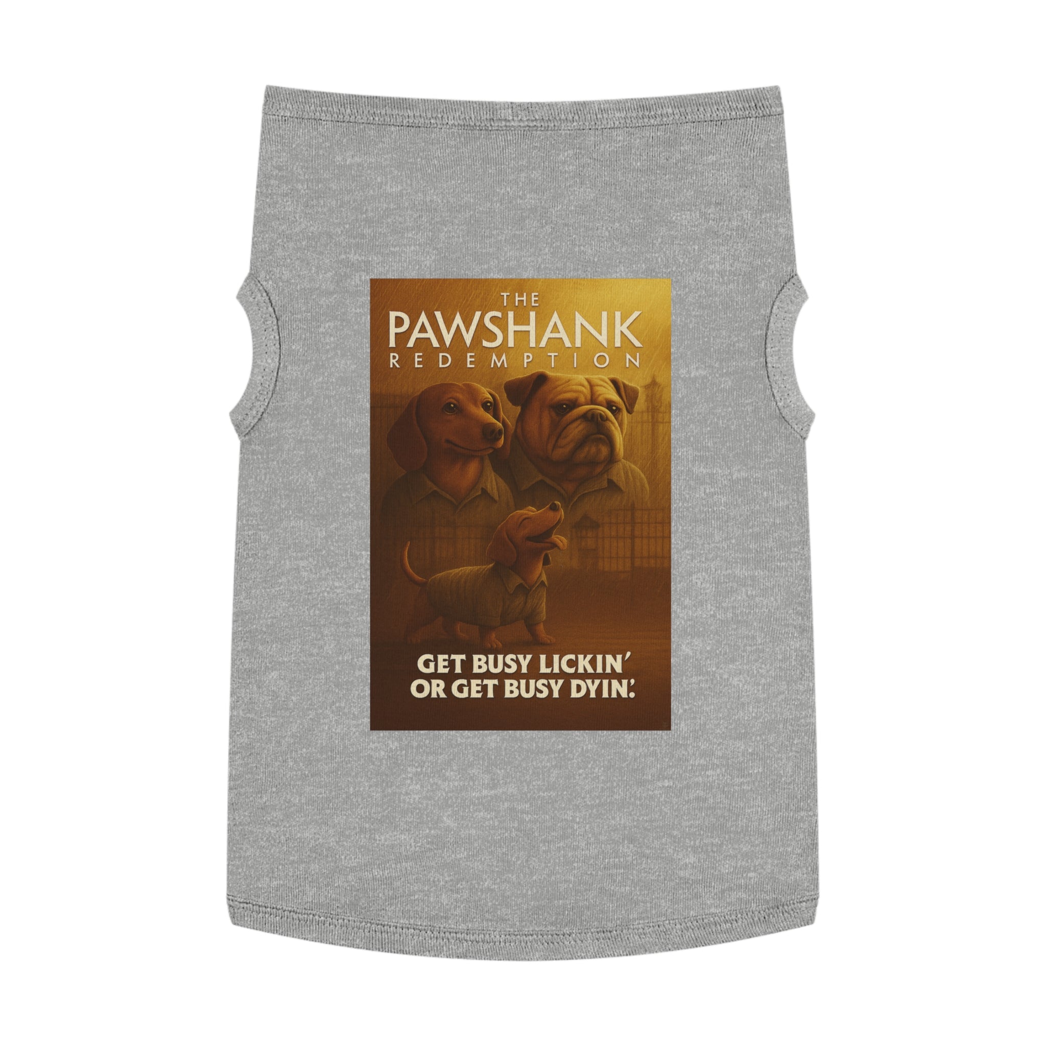 The Pawshank Redemption Pet Tank Top-- Funny Parody Shirt for Dog Lovers
