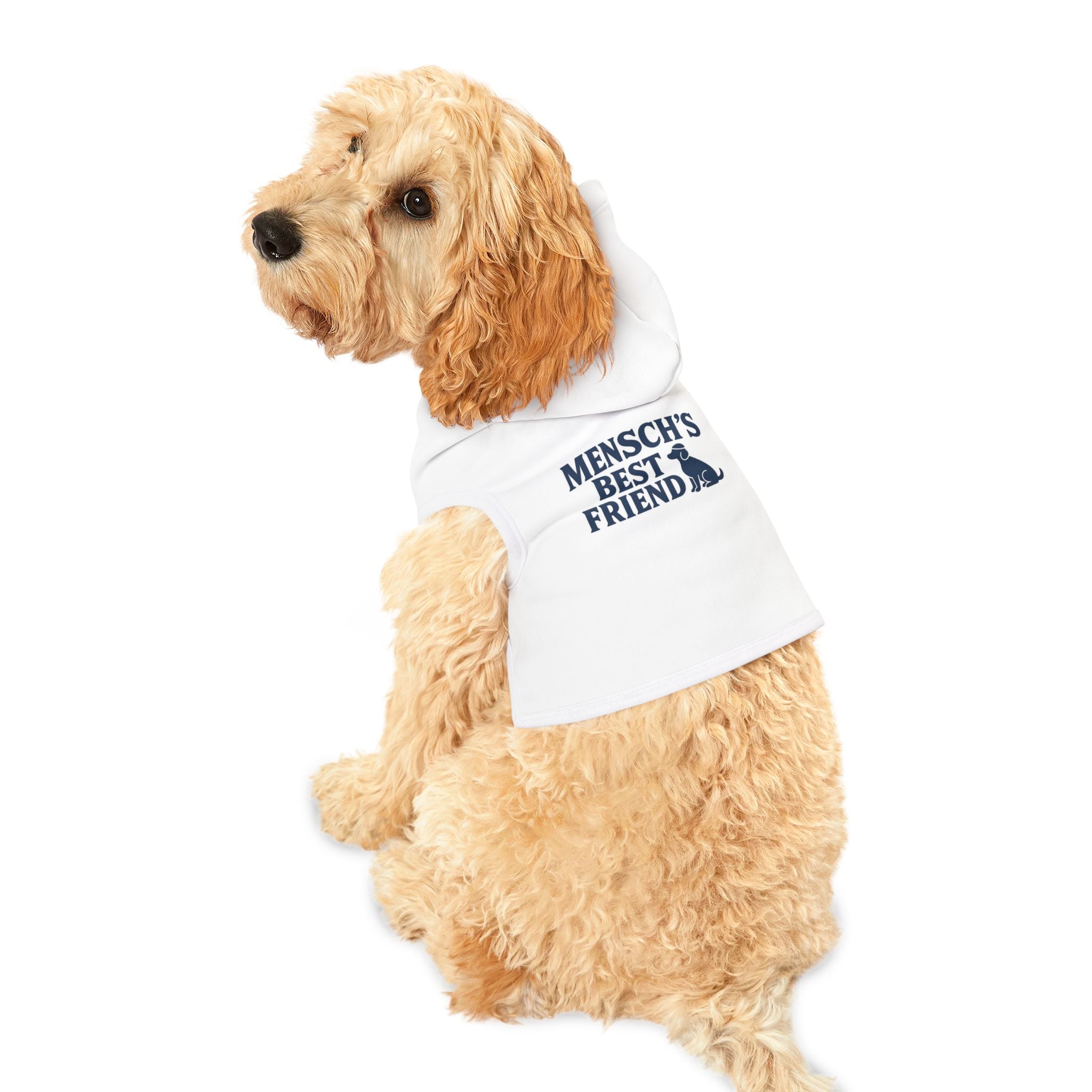 Mensch's Best Friend Dog Hoodie -- Funny Dog Hannukah Apparel