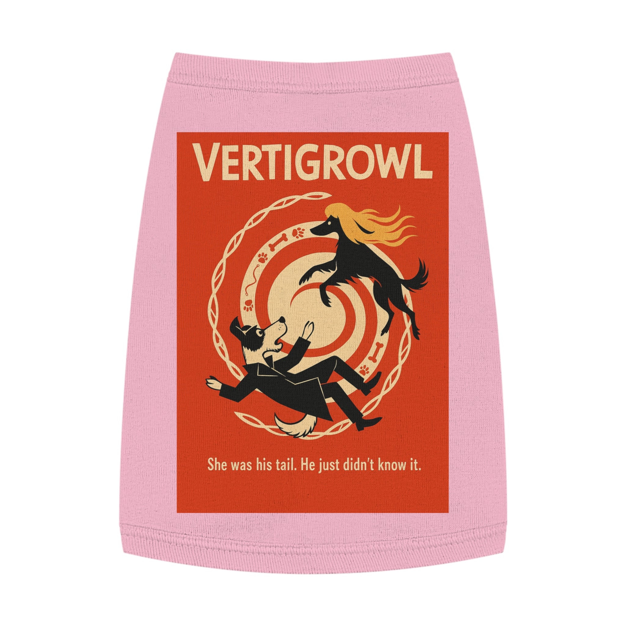 Vertigrowl Pug Pet Tank Top-- Funny Parody Shirt for Dog Lovers
