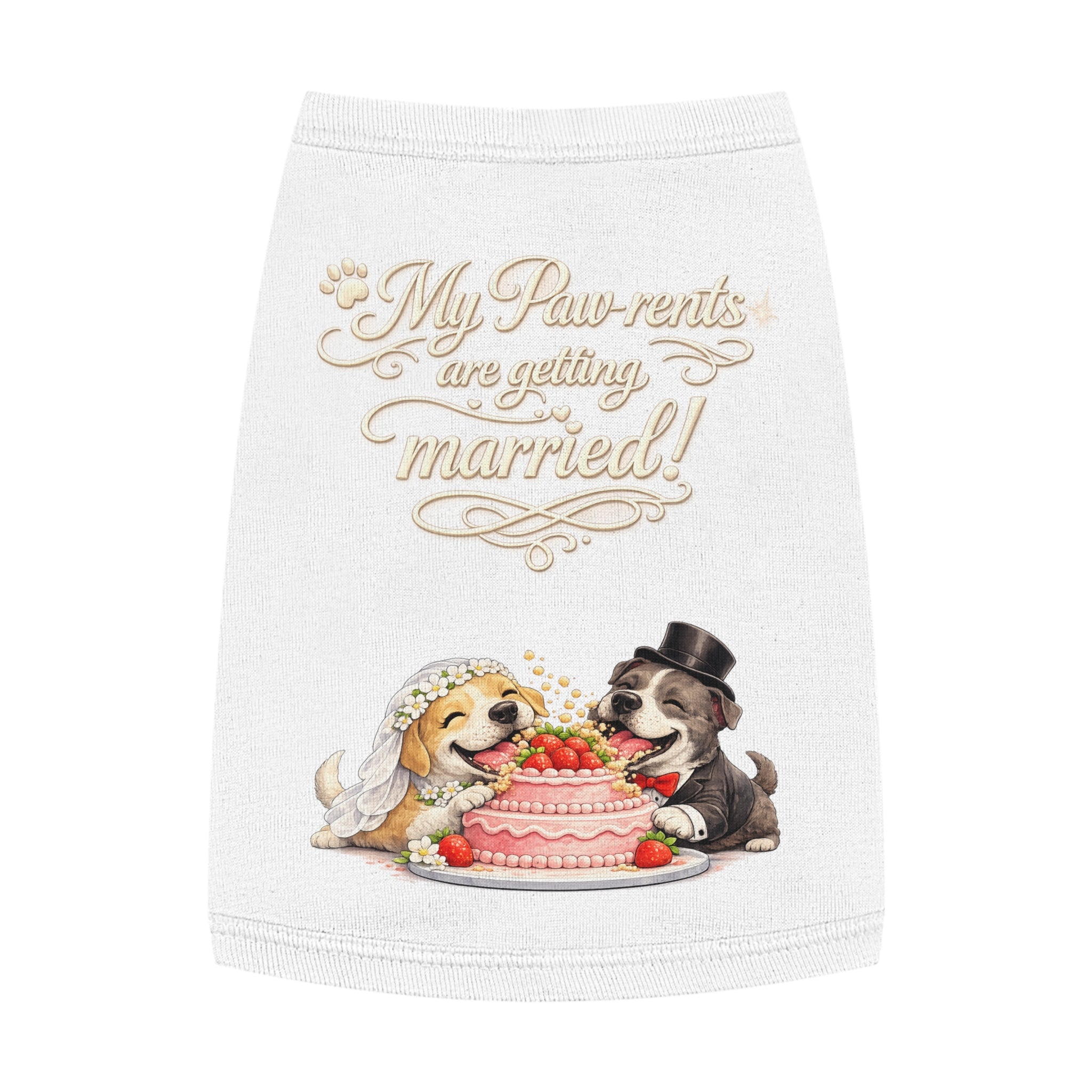 Engagement Gift for Dog Lovers -- My Pawrents Are Getting Married Dog Shirt Wedding Gift (Pit bull)