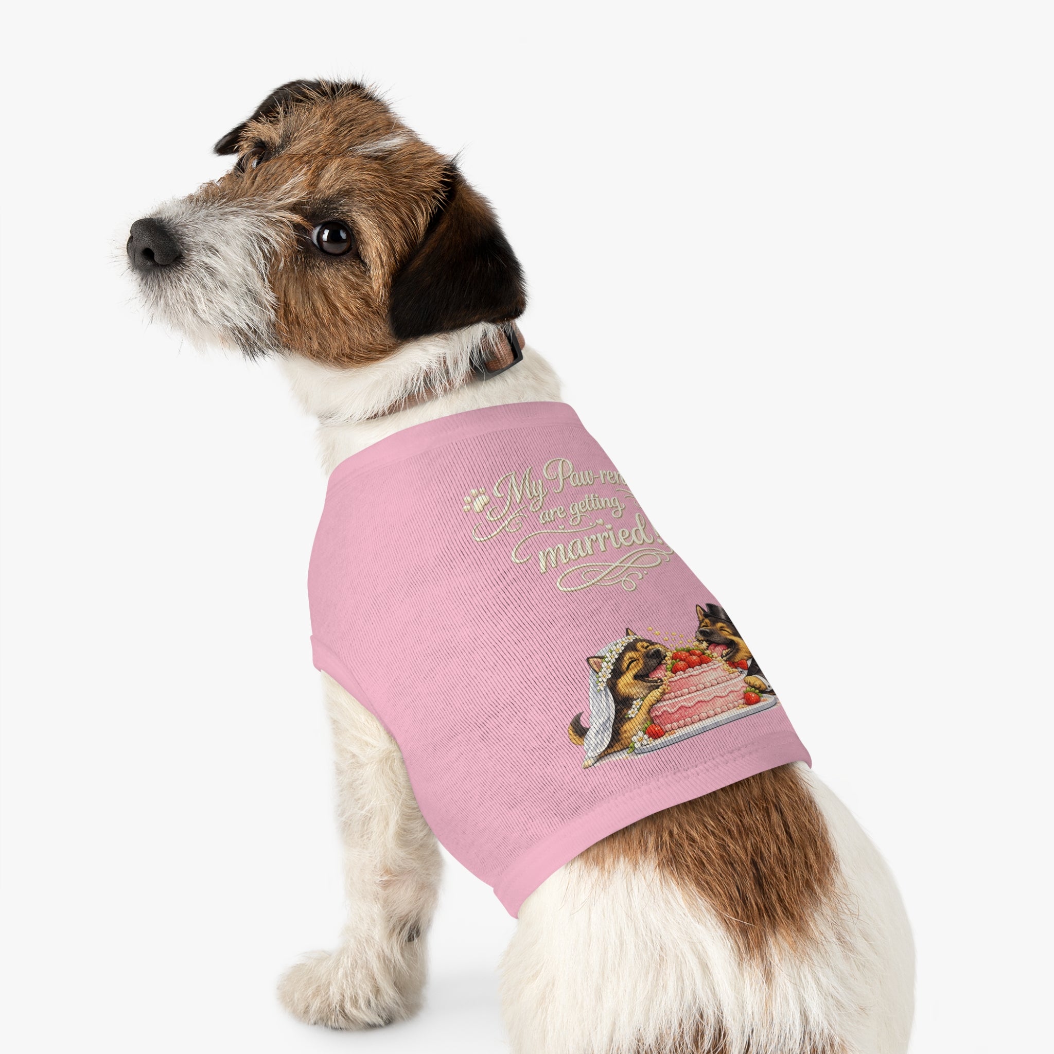 Engagement Gift for Dog Lovers -- My Pawrents Are Getting Married Dog Shirt Wedding Gift (German Shepherd)