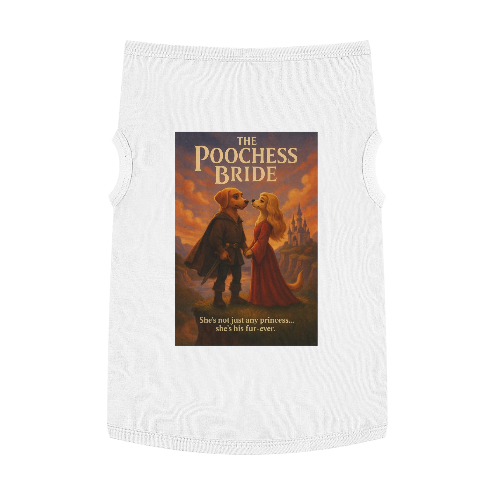 The Poochess Bride Pet Tank Top-- Funny Parody Shirt for Dogs Lovers