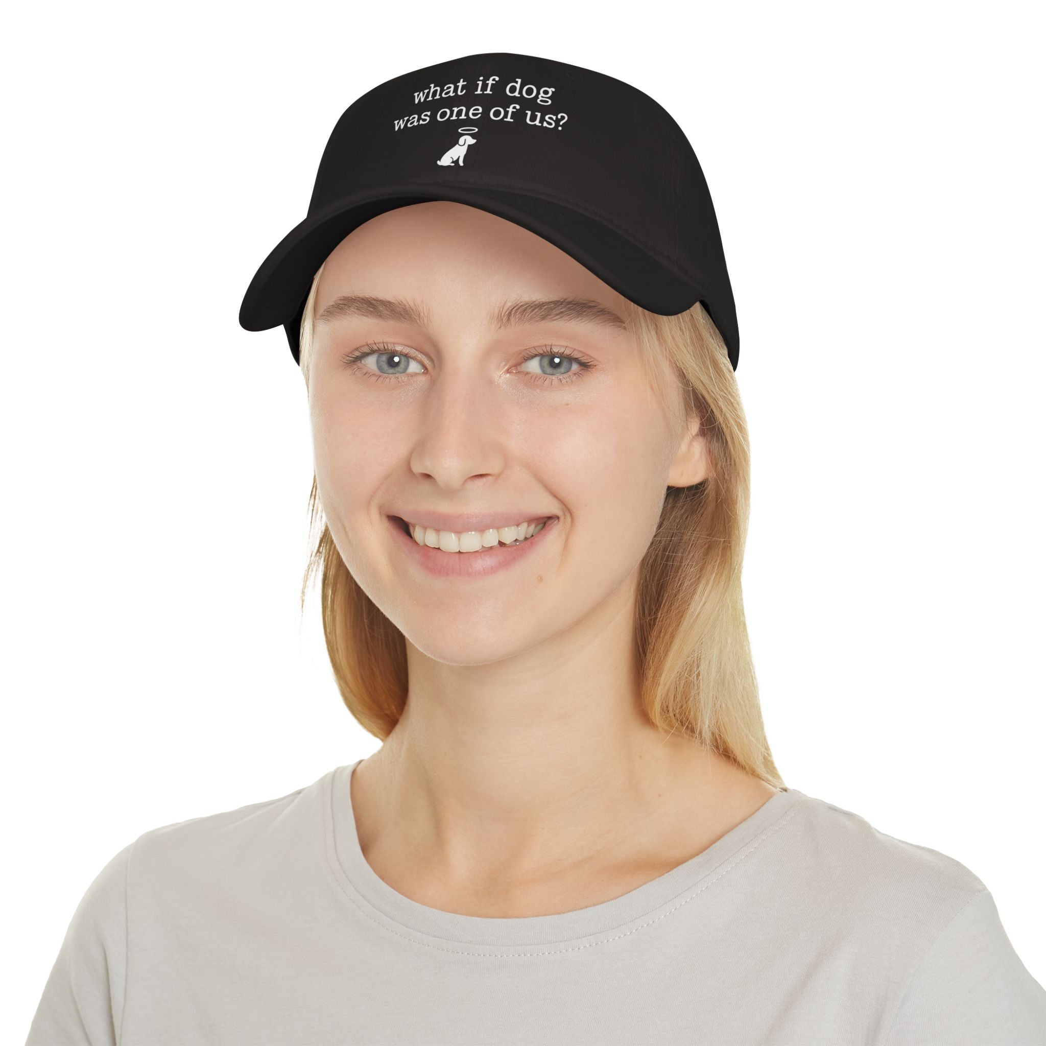 What If Dog Was One Of Us Low Profile Baseball Cap